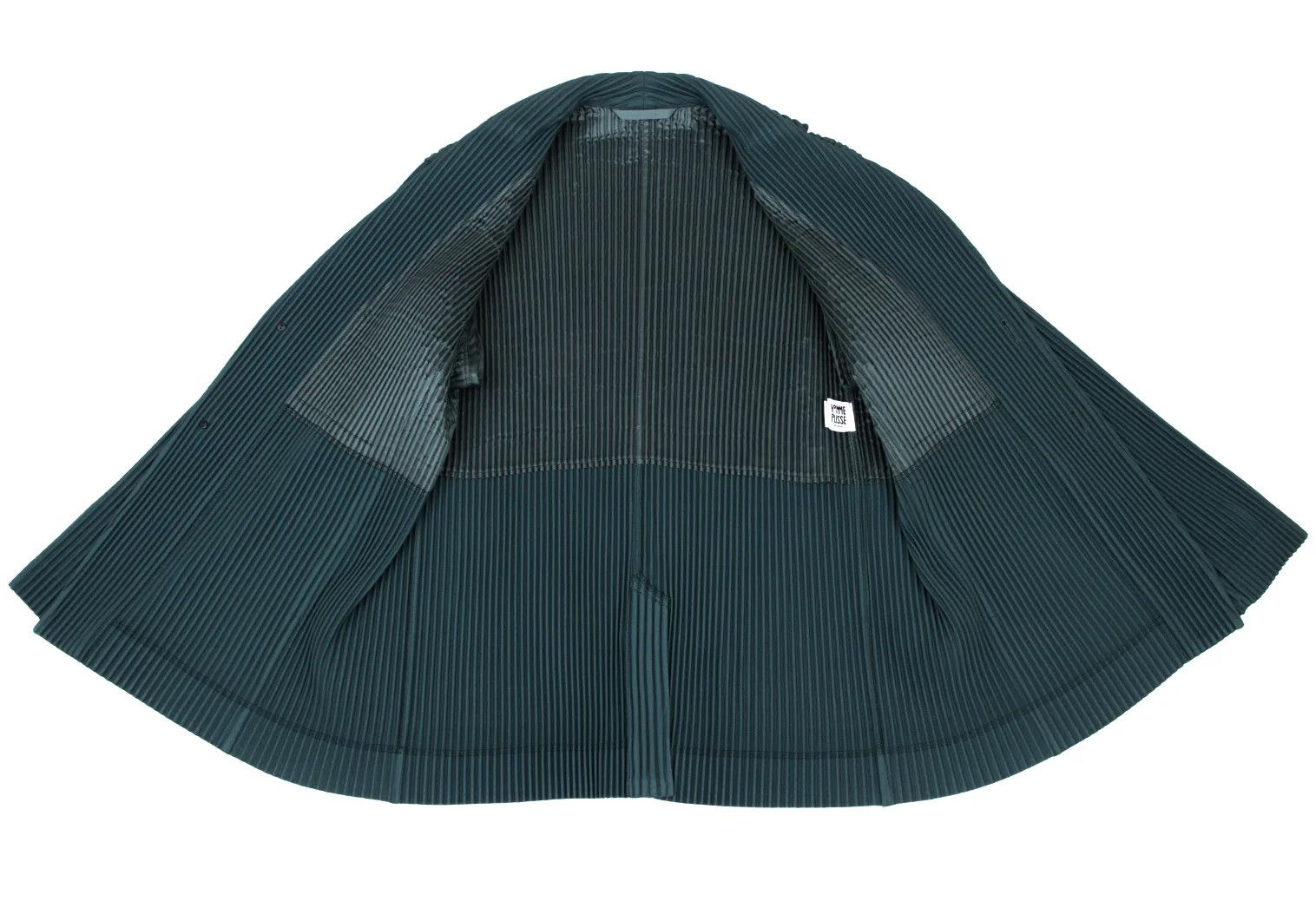 Issey Miyake Pleated Tailored Jacket in Turquoise Size US S / EU 44-46 / 1 - 10 Thumbnail