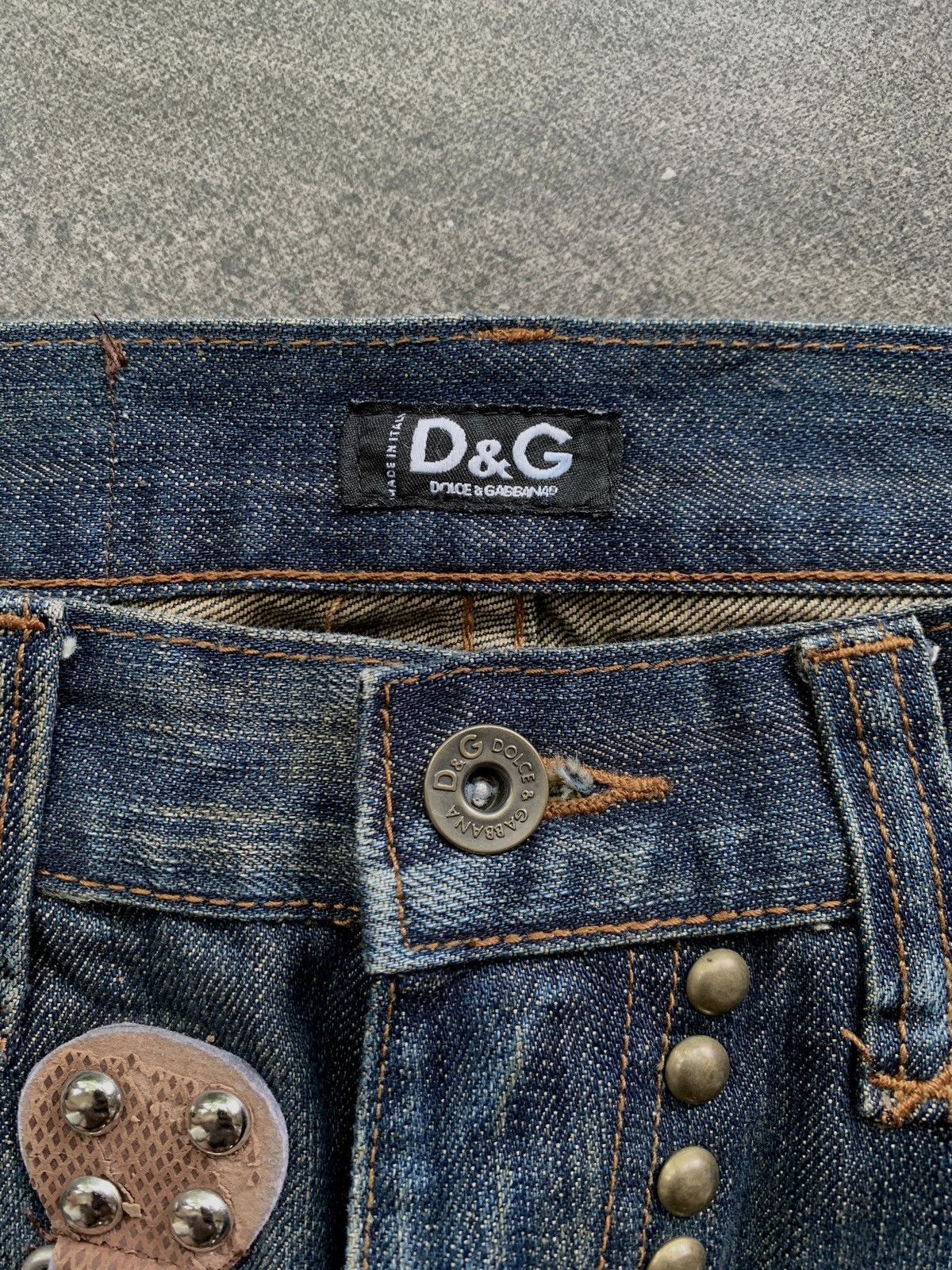Dolce & Gabbana FREE TAX! Forever Studded Flared Denim Jeans Size US 28 / EU 44 - 4 Thumbnail