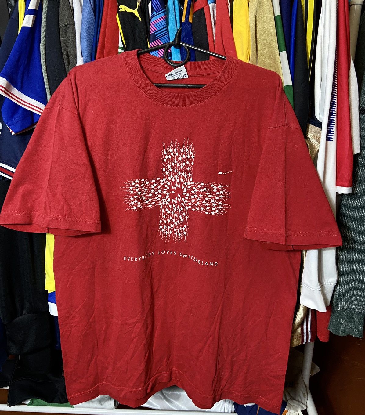 Vintage SWISS KAMASUTRA VINTAGE 00s DIRTY HUMOR COTTON T-SHIRT Size US L / EU 52-54 / 3 - 1 Thumbnail
