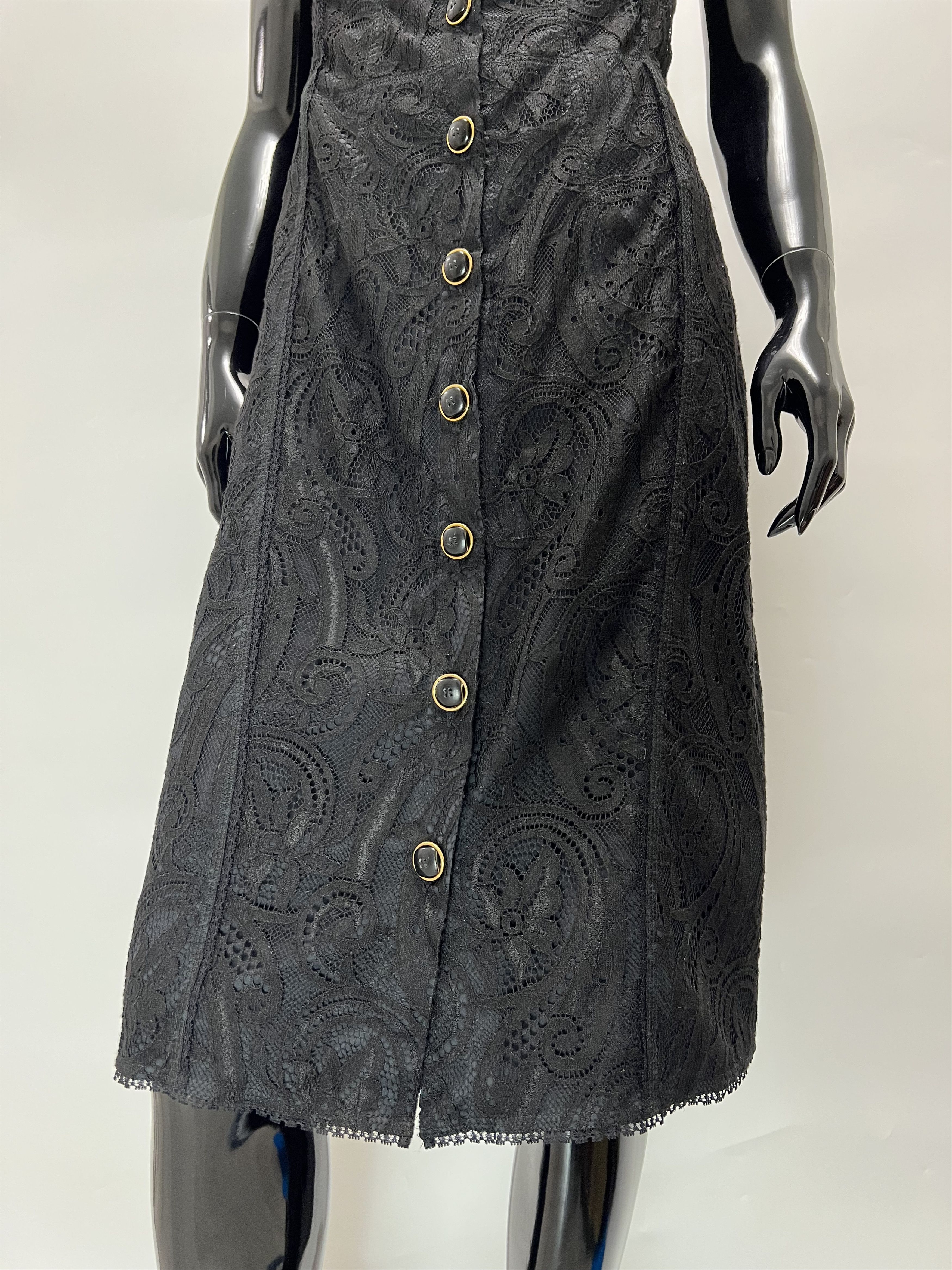 Dolce & Gabbana Dolce & Gabbana Lace Sexy Boned Corset Bustier Midi Dress Size M / US 6-8 / IT 42-44 - 4 Thumbnail
