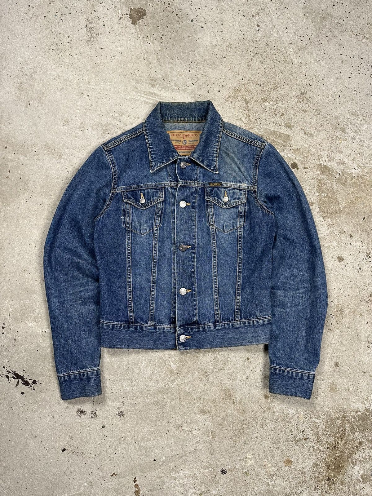 Diesel Vintage Y2K Diesel Denim Jeans Trucker Jacket Size S / US 4 / IT 40 - 1 Thumbnail