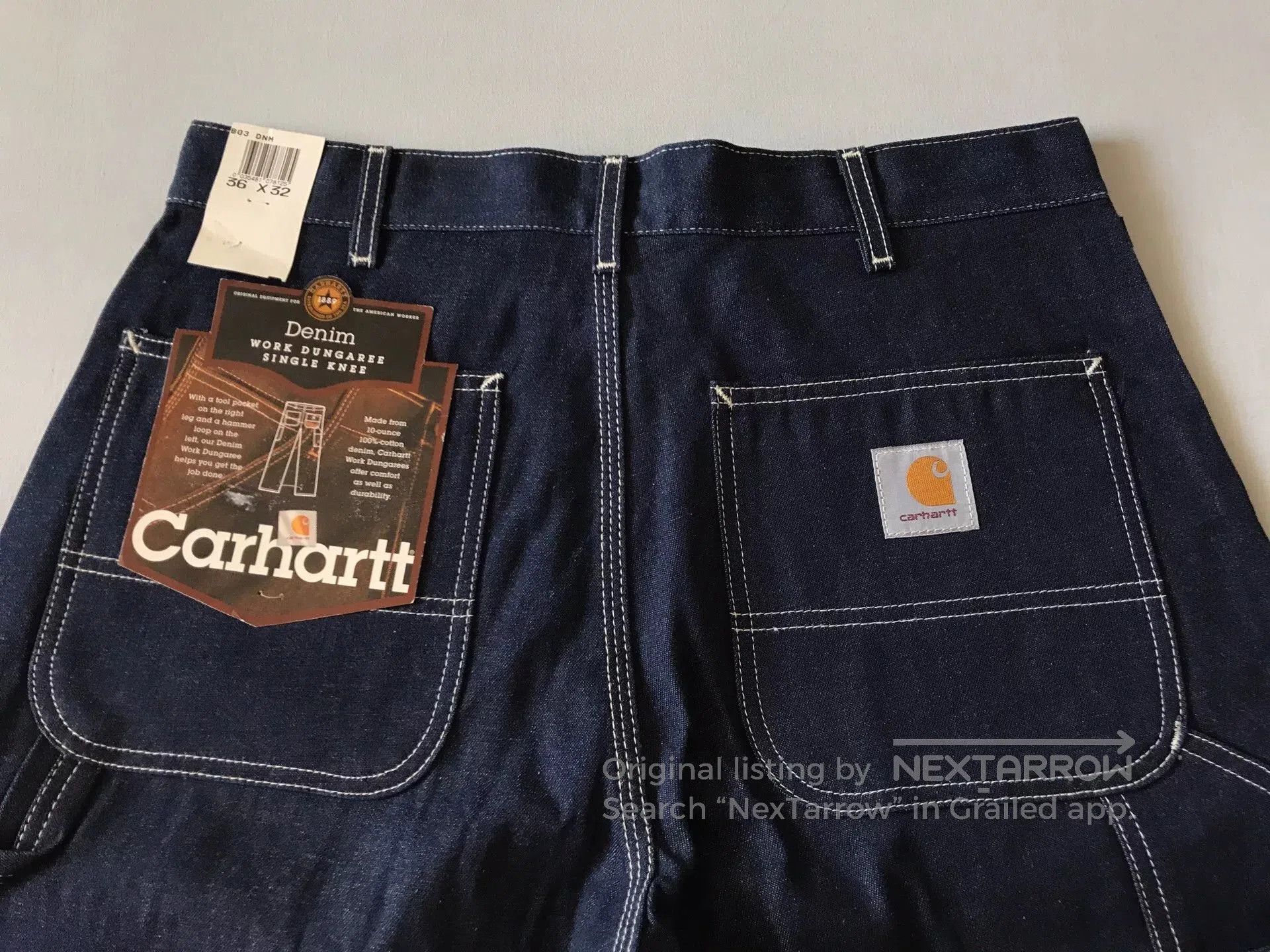 Carhartt Carhartt B03 W36L32 Denim Work Pants. Size US 36 / EU 52 - 5 Thumbnail