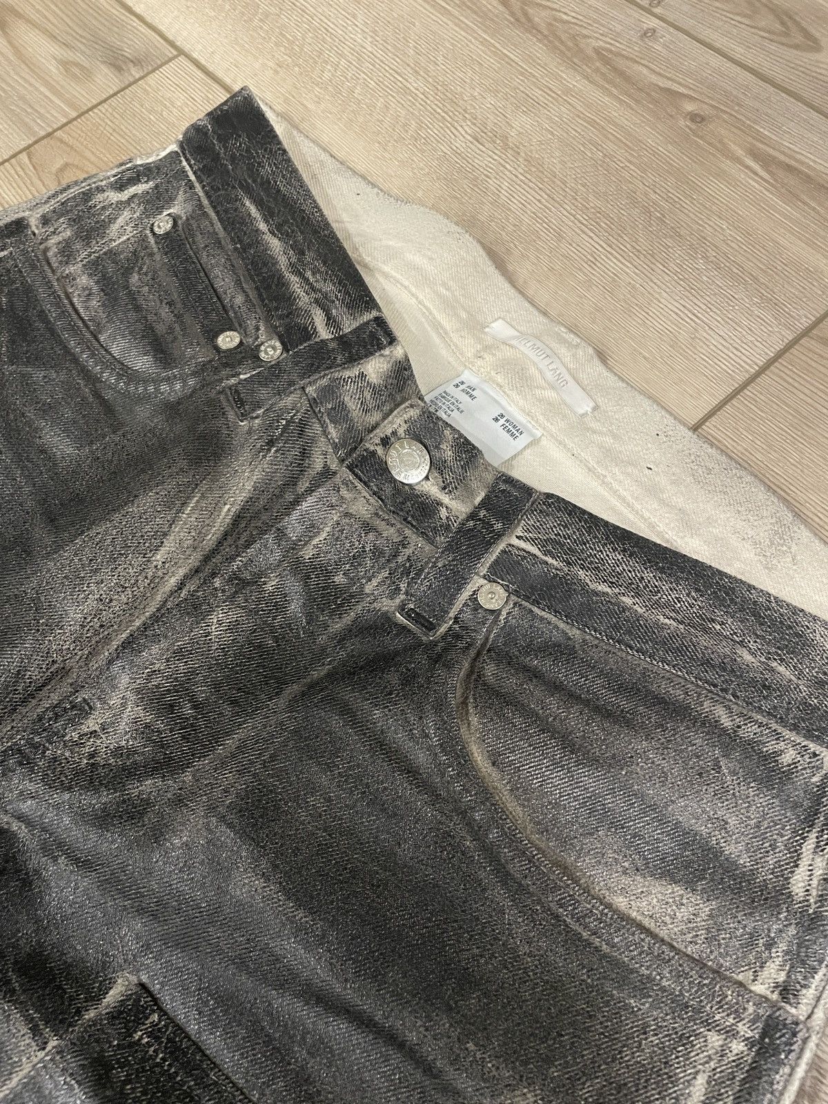 Helmut Lang Helmut Lang Masc Lo Waxed Jeans Size US 29 - 2 Thumbnail