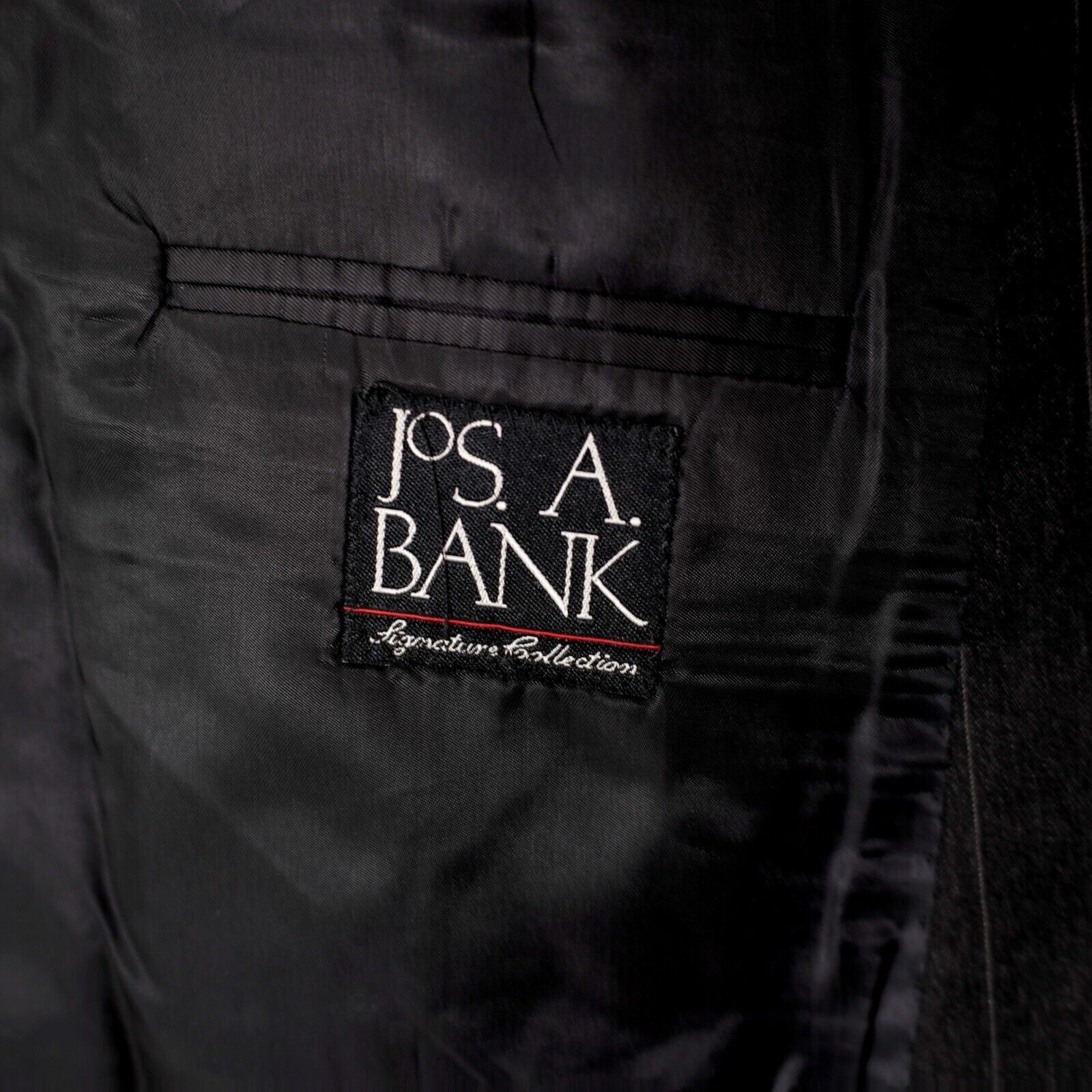 Jos. A. Bank Jos A Bank Signature Wool Gray Striped 2 Button 2 Piece Suit Size 42S - 13 Thumbnail