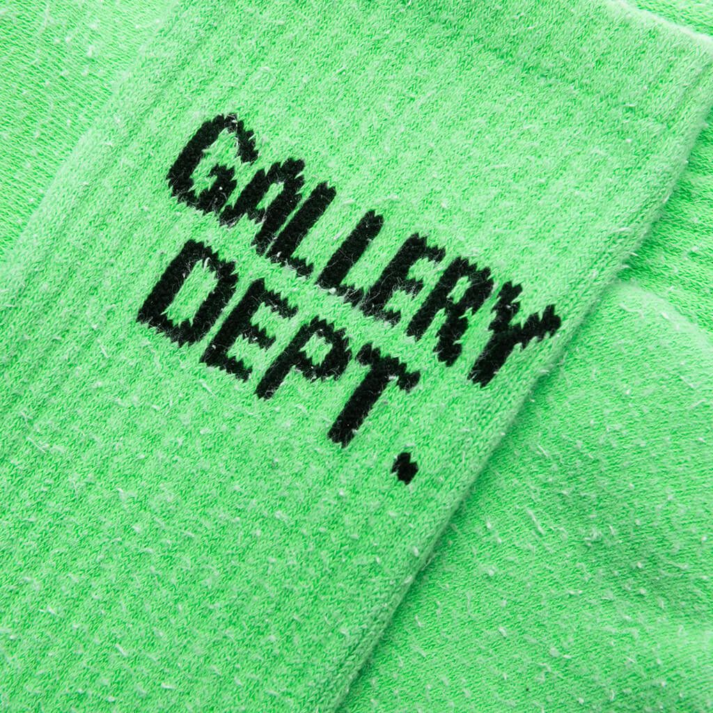 Gallery Dept. o1mle0725 Size: OS / Clean Socks in Flo Green Size ONE SIZE - 2 Thumbnail