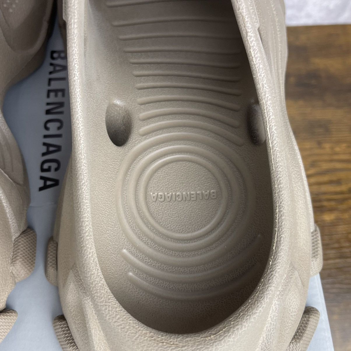 Balenciaga NEW Balenciaga HD Mule Dark Beige Mens Designer Slip-On Shoe Size US 12 / EU 45 - 6 Thumbnail