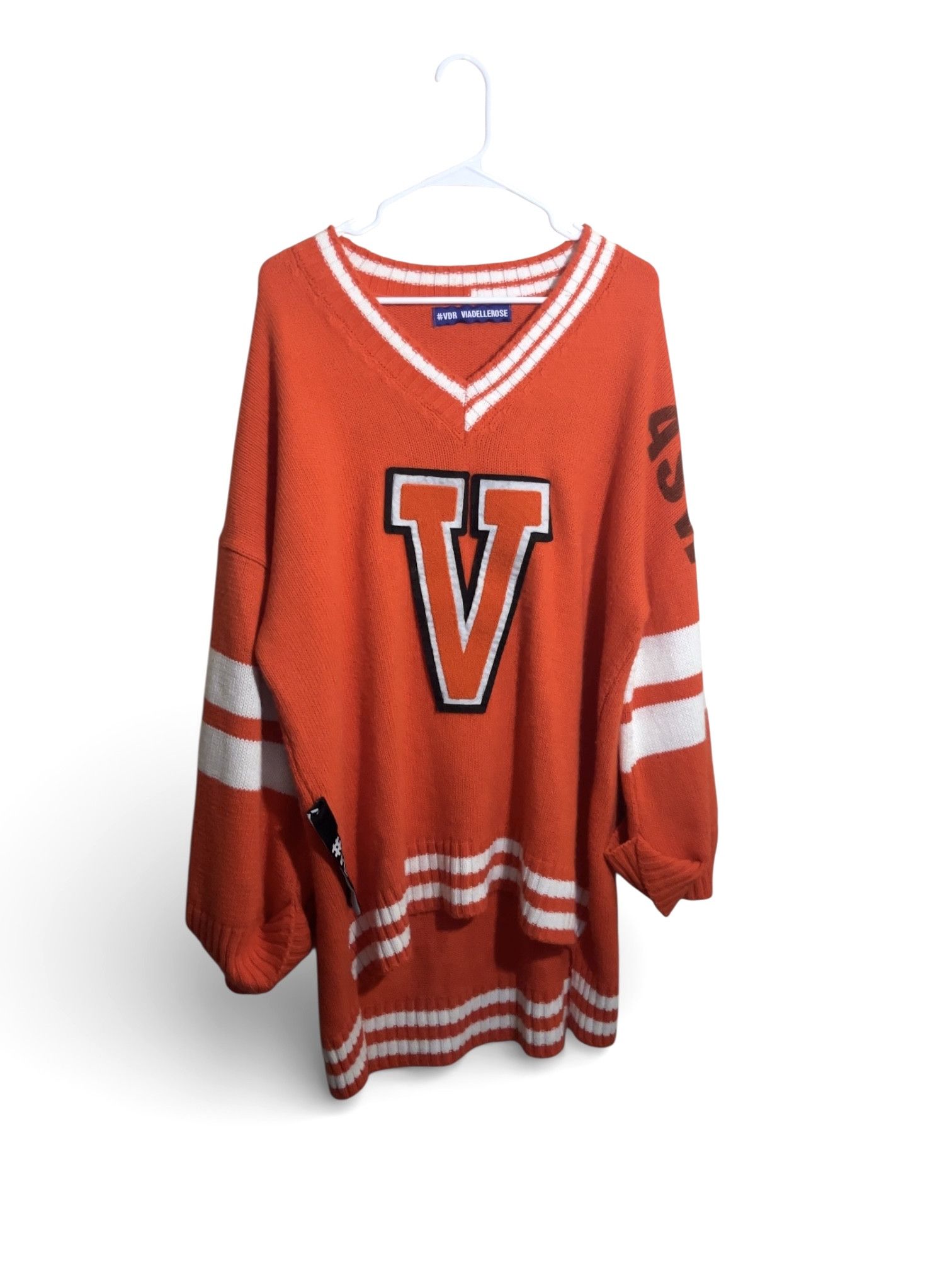 Other Viadellerose Varsity Oversized Sweater Italian Streetwear Size ONE SIZE - 3 Thumbnail