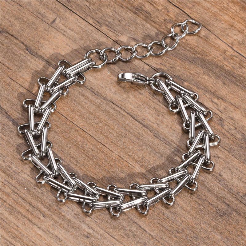 Jewelry Interlocked Triangle Link Chain Bracelets Size ONE SIZE - 2 Thumbnail