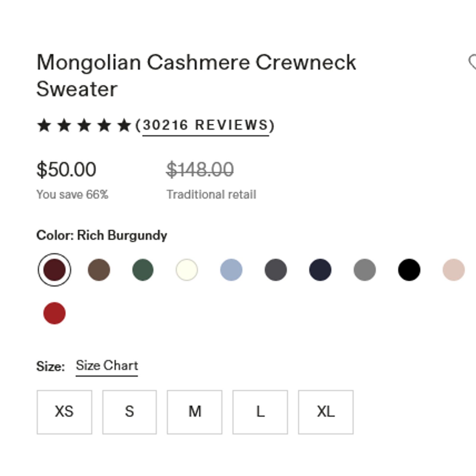 Quince Quince Cashmere Crewneck Sweater Small Rich Burgundy NWT Size S / US 4 / IT 40 - 5 Thumbnail