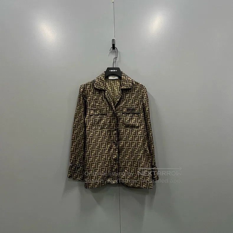 Fendi Fendi Full print FF silk shirt Size XXS / US 00 / IT 34 - 1 Thumbnail