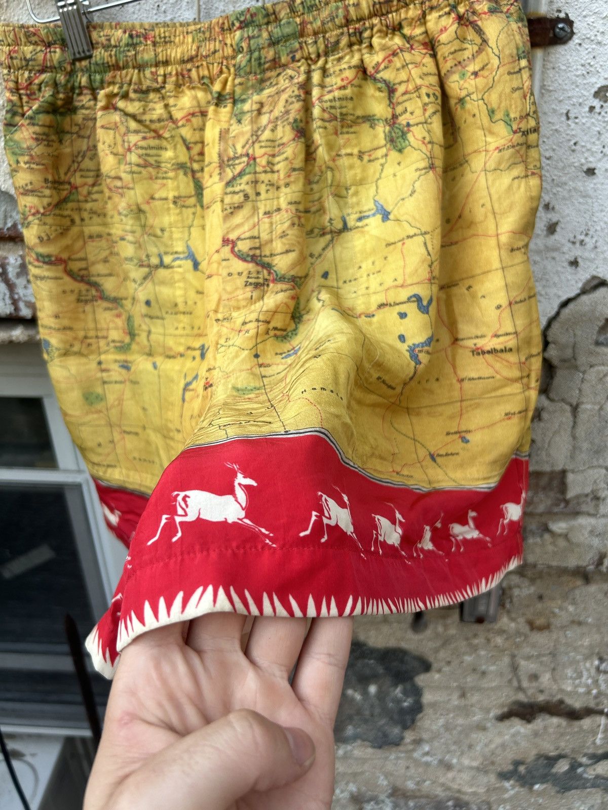 Bode Morocco Map Silk Shorts Size US 32 / EU 48 - 2 Thumbnail