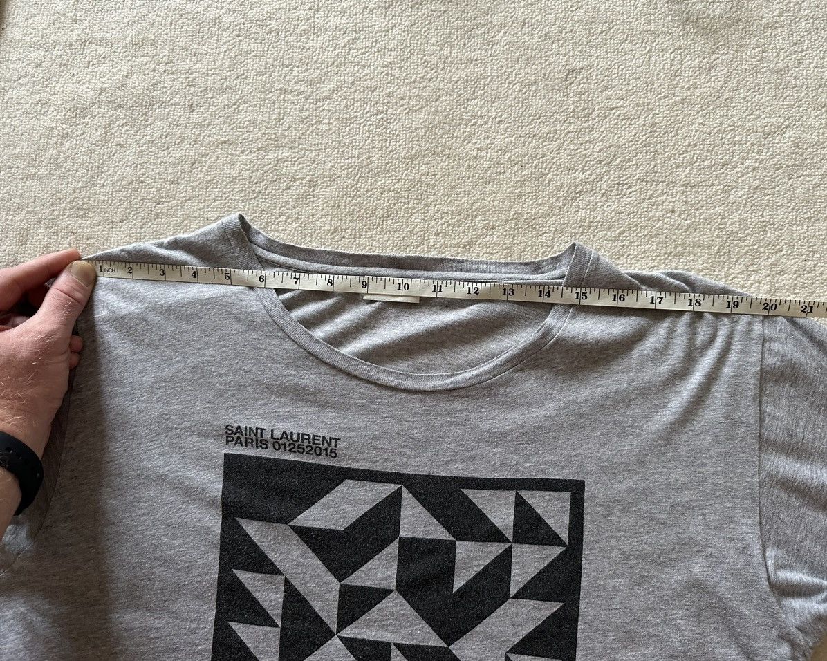 Saint Laurent Paris FW15 Saint Laurent runway show grey t shirt XL Hedi Slimane Size US XL / EU 56 / 4 - 6 Thumbnail