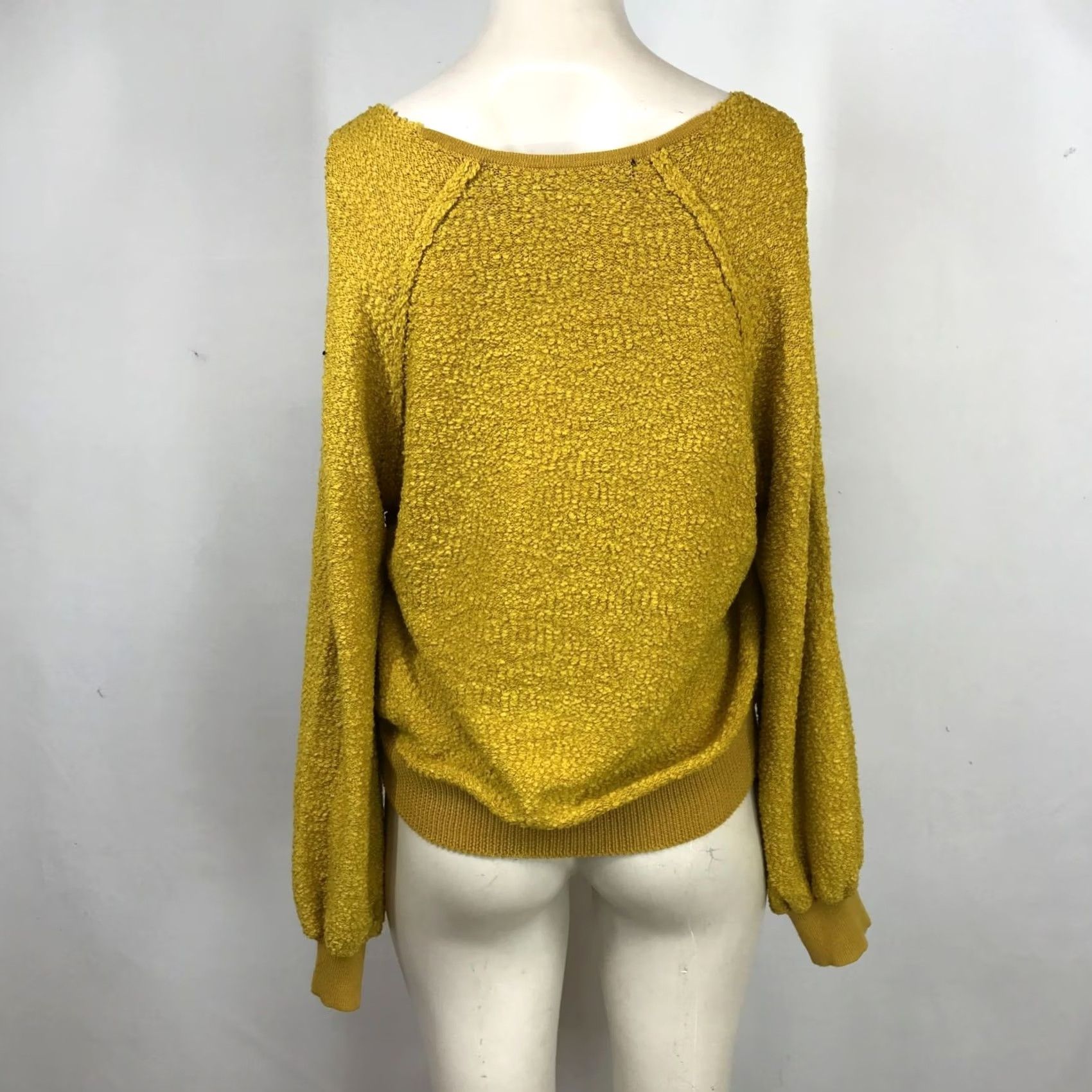 Vintage CODE X MODE Women Medium Gold Long Sleeve V Neck Pullover Top Size M / US 6-8 / IT 42-44 - 5 Thumbnail