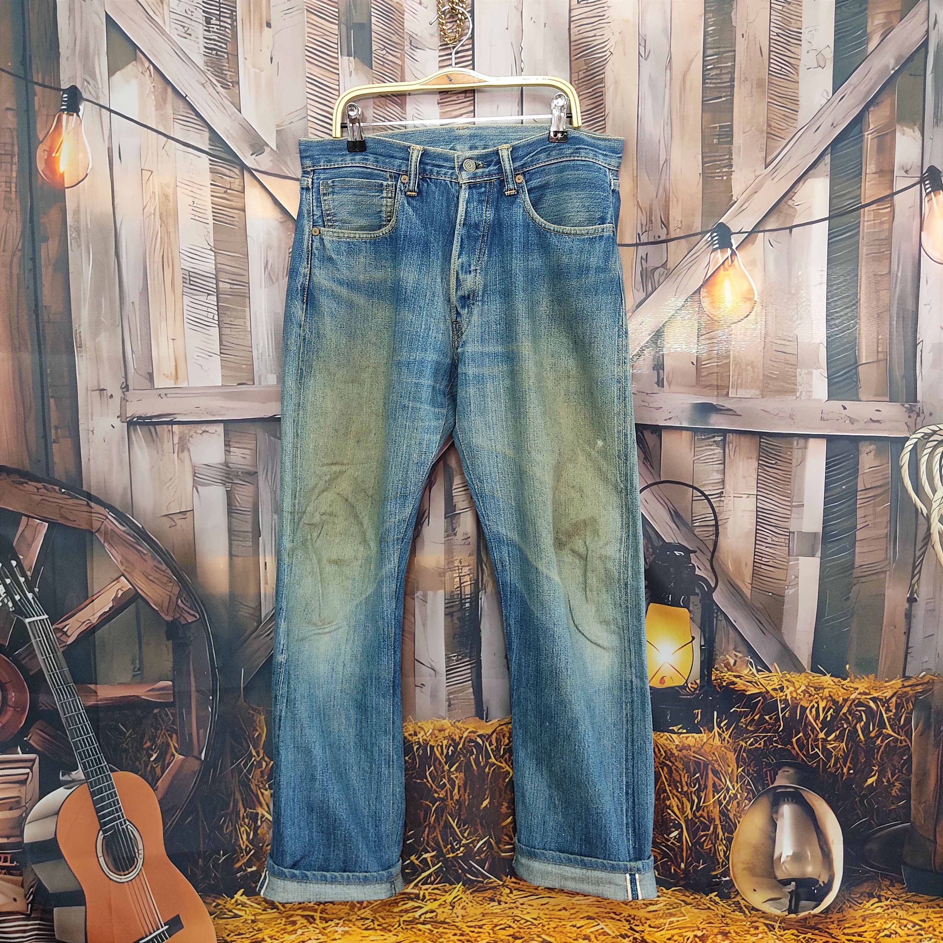 Japanese Brand Vintage Cloze Jeans Distressed Selvedge Denim Pants Size US 32 / EU 48 - 1 Thumbnail