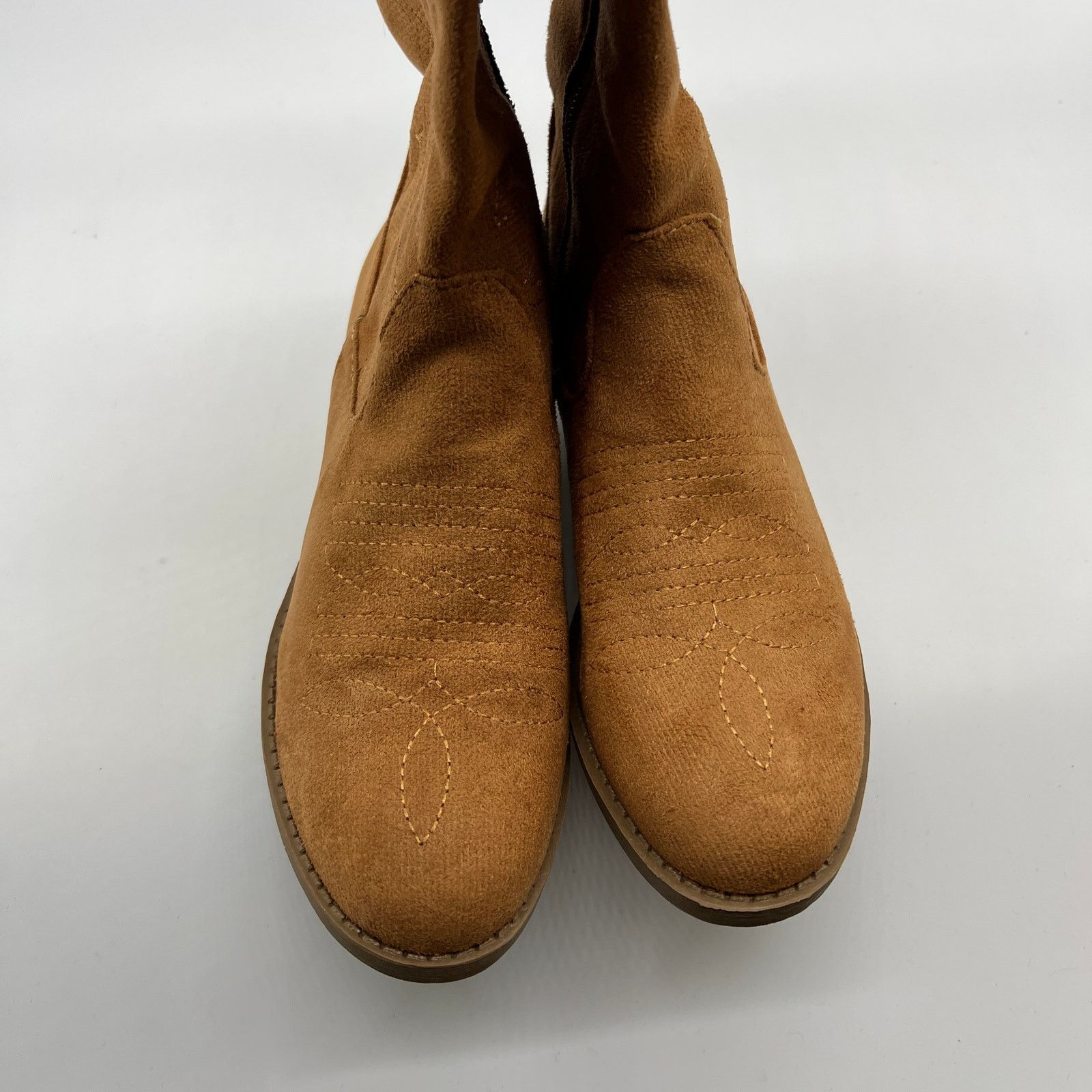 Other Womens Western Heel Booties Brown Cowboy Boots Size 6US Size US 6 / IT 36 - 10 Thumbnail