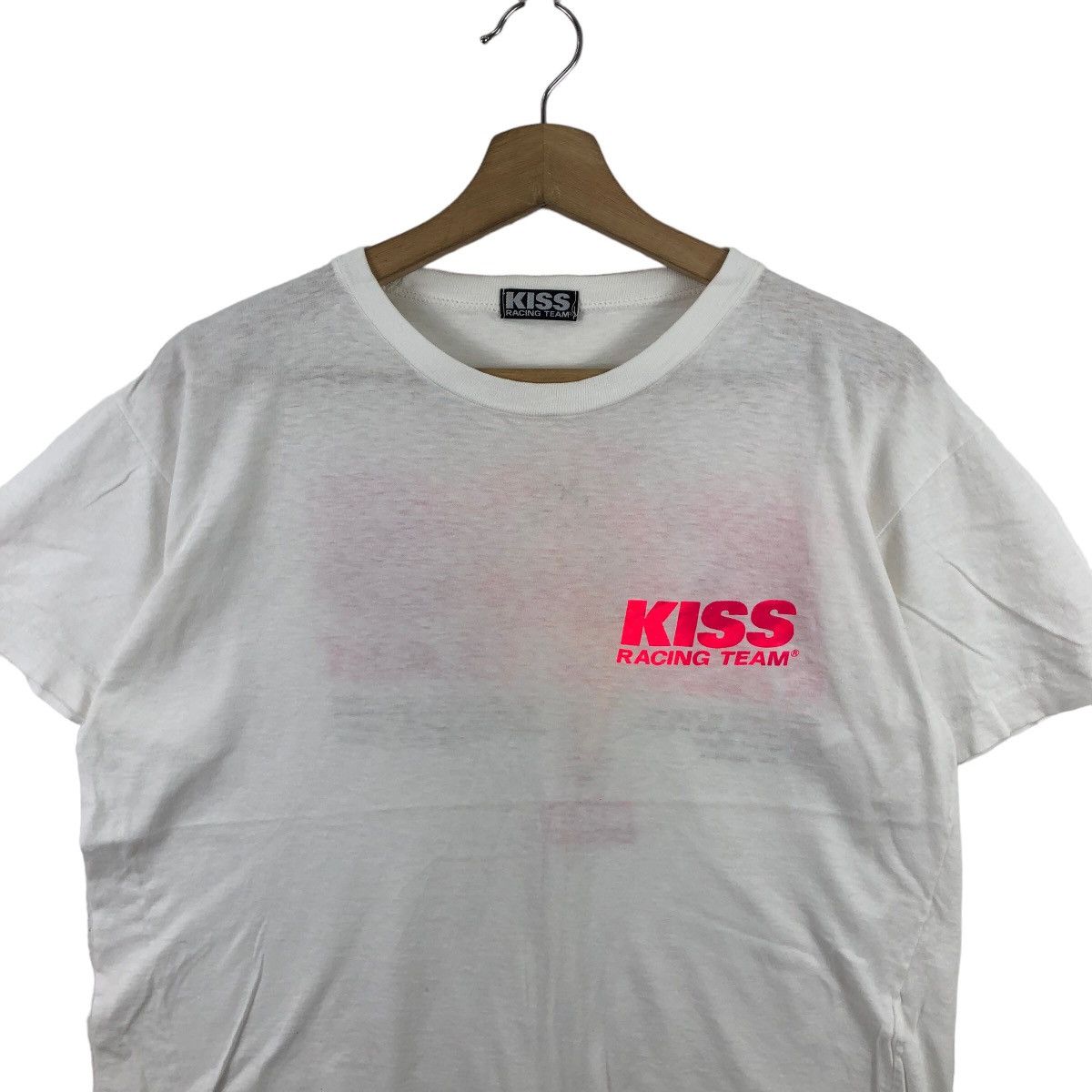 KISS × Vintage Vintage 90s KISS Racing Team T-Shirt Motosports Size US L / EU 52-54 / 3 - 2 Thumbnail