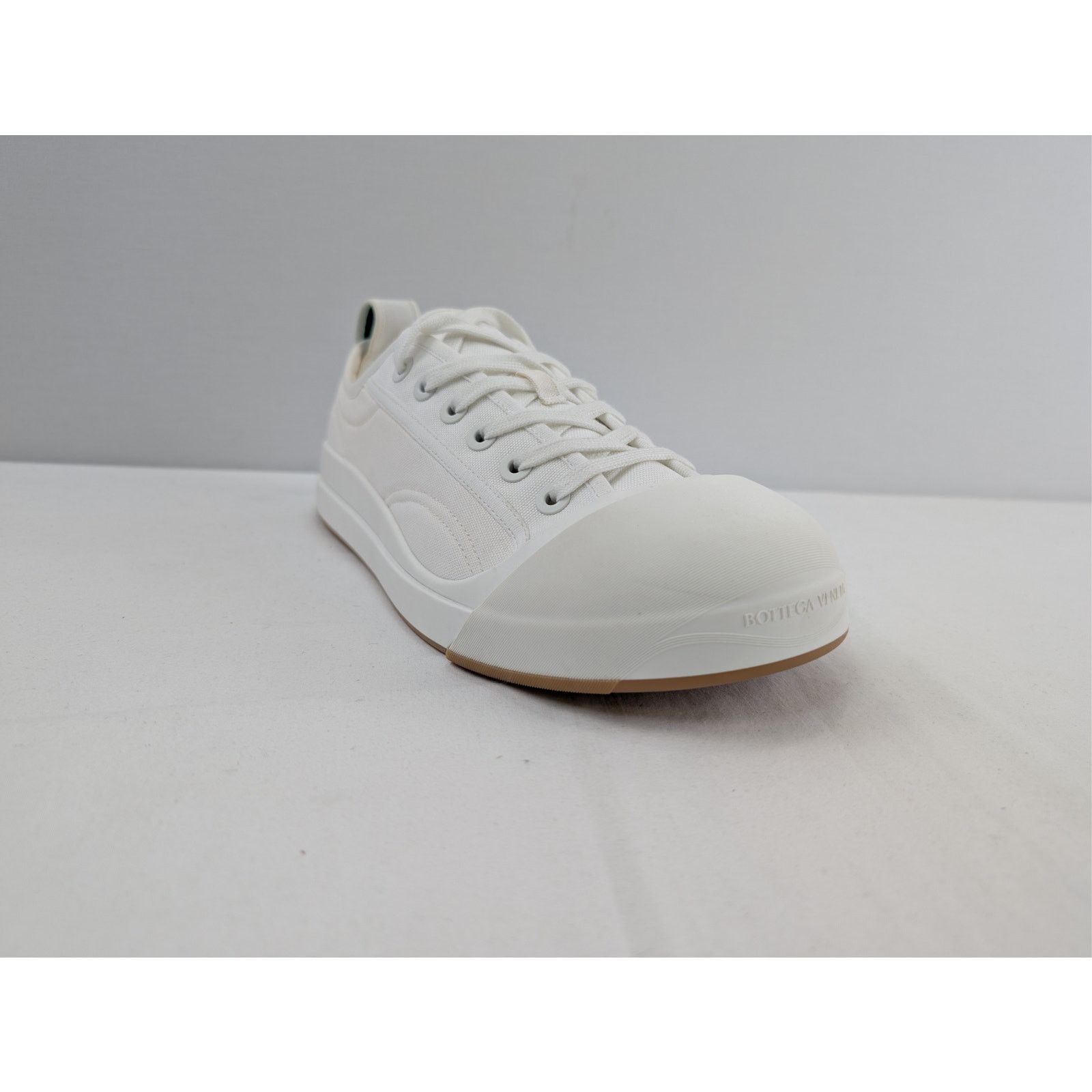 Bottega Veneta o1rshd1 Canvas Vulcan Low Top Sneakers in Optic White Size US 12 / EU 45 - 2 Thumbnail