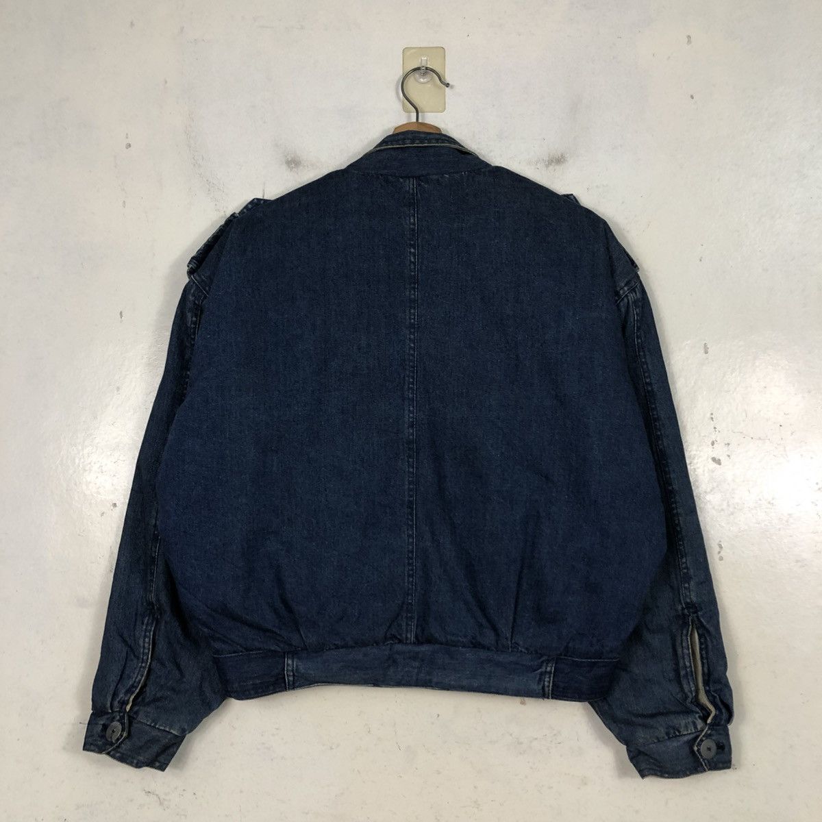 Issey Miyake 📌Vintage Denim Bomber Jacket Pezzo Bondage Blanket Size US M / EU 48-50 / 2 - 10 Thumbnail