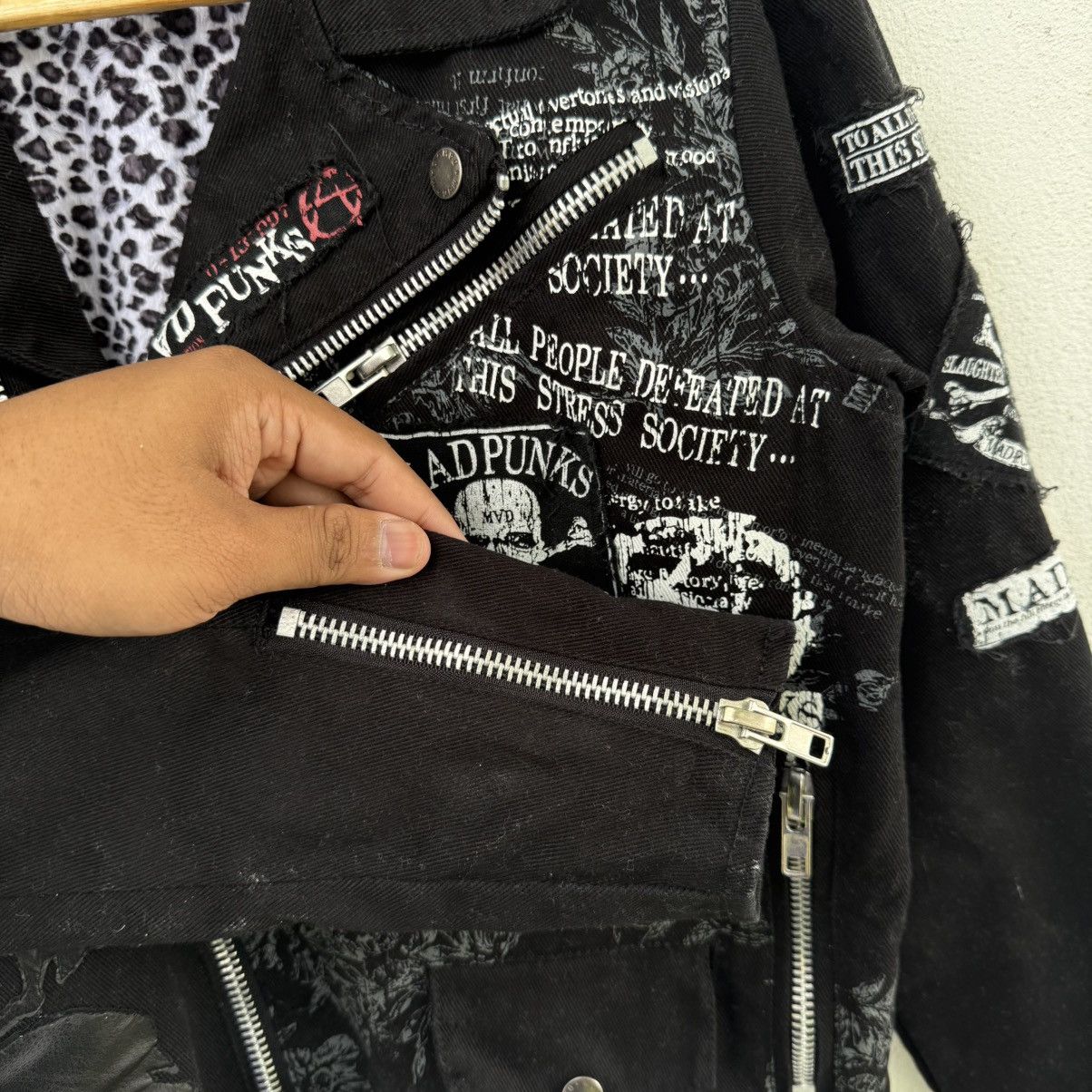 Seditionaries Mad Punk Gothic Skull Cross Bondage y2k Jacket Size US L / EU 52-54 / 3 - 9 Thumbnail