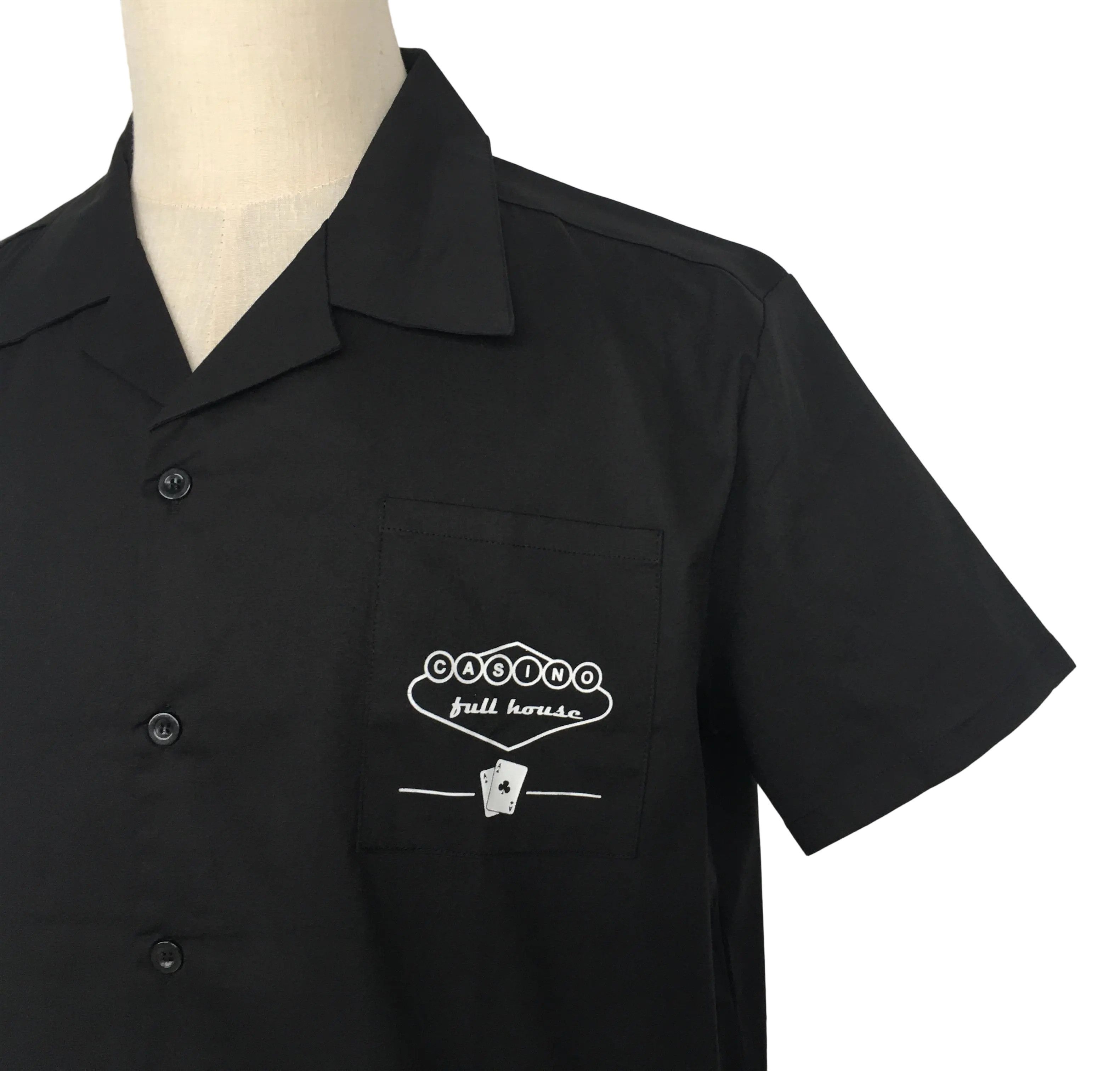 Other Black Men Shirts Solid Color Workshirt Printed On The Pocket Size US XXL / EU 58 / 5 - 5 Thumbnail