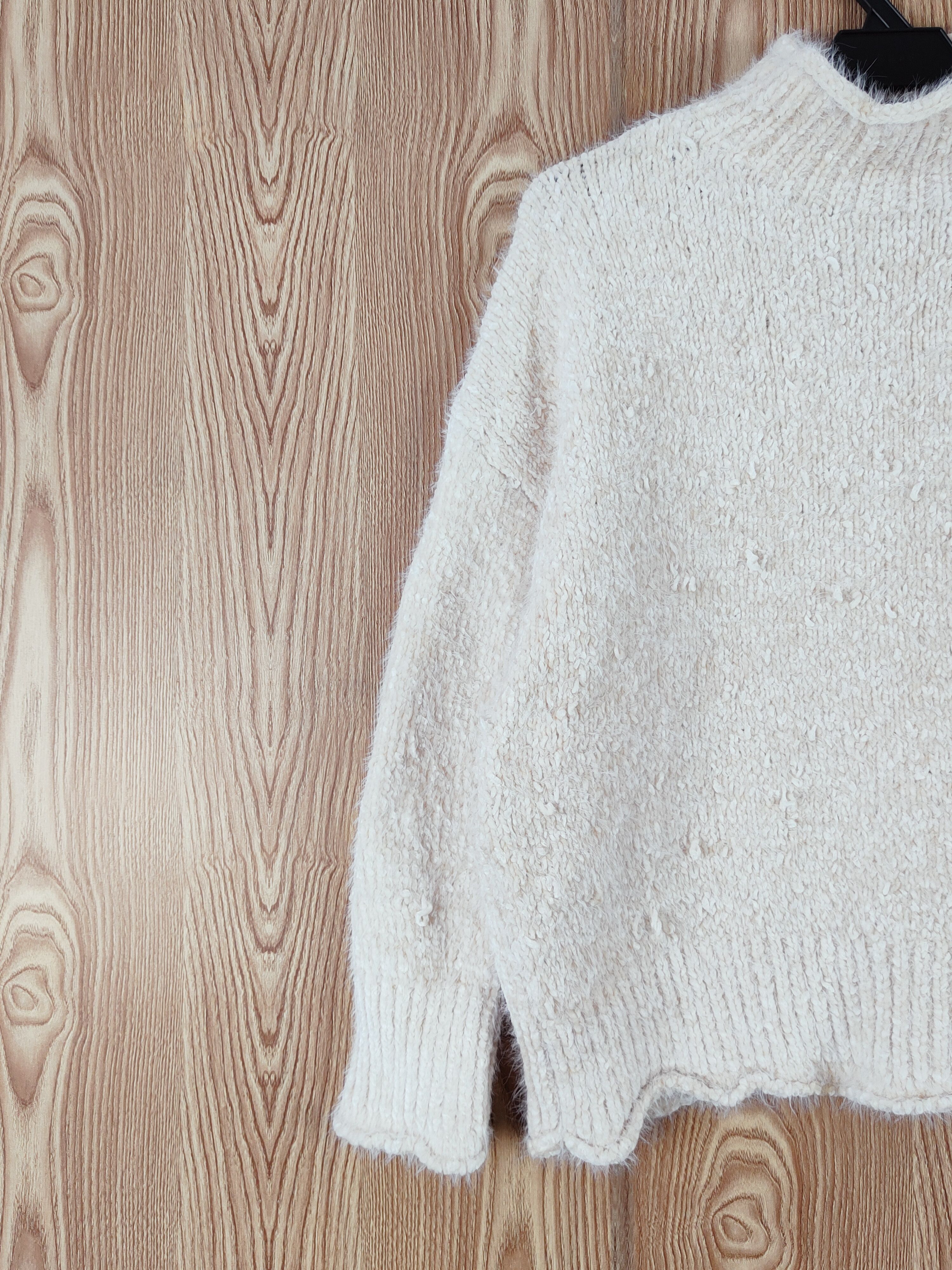 Japanese Brand × Vintage Pigment Cream Shag Shaggy Fur Mohair Knitwear #W759 Size S / US 4 / IT 40 - 3 Thumbnail