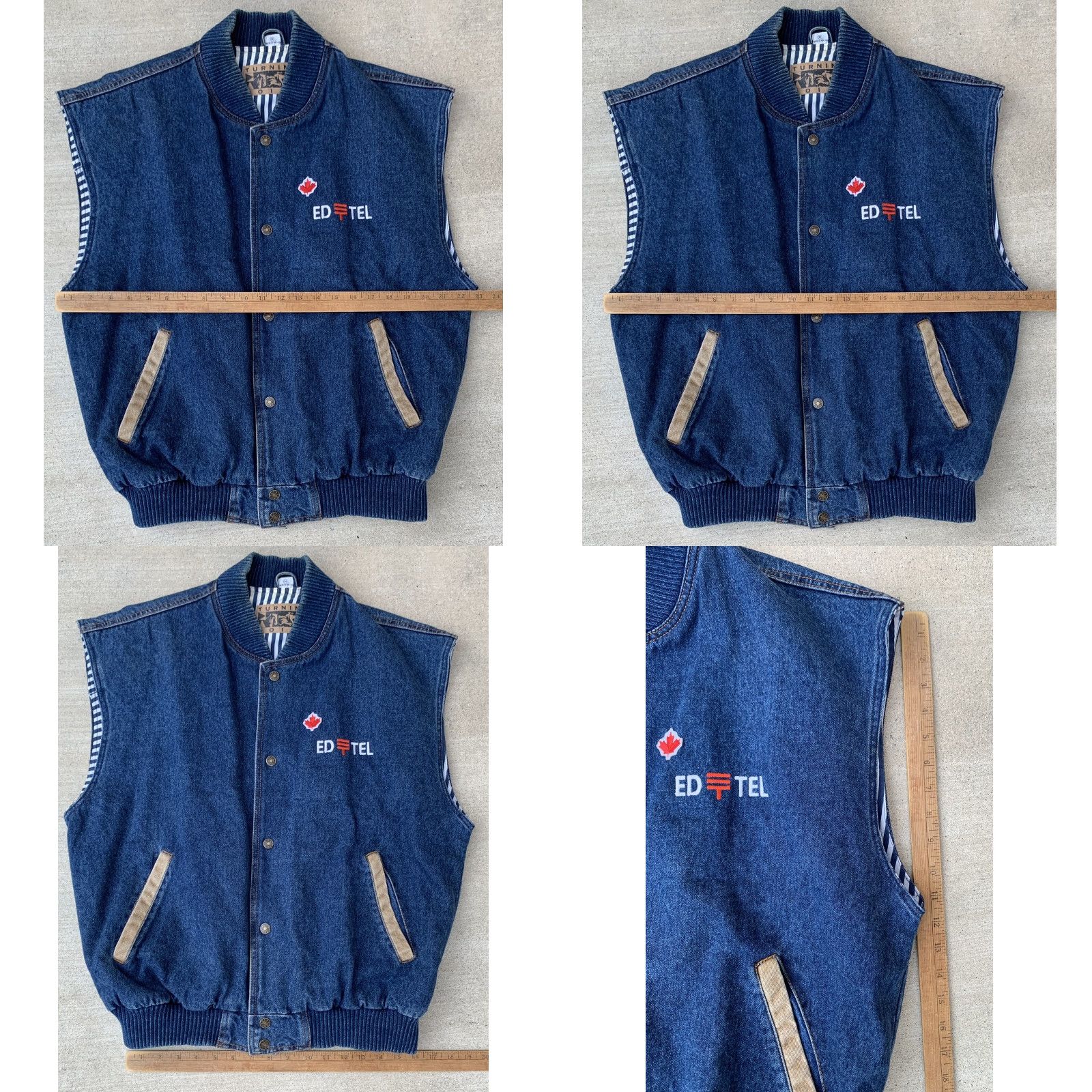 Denime Vintage Turning Point Denim Vest Cowboy US West Ed Portland Oregon Embroidered Blue M Mens Size US M / EU 48-50 / 2 - 11 Thumbnail