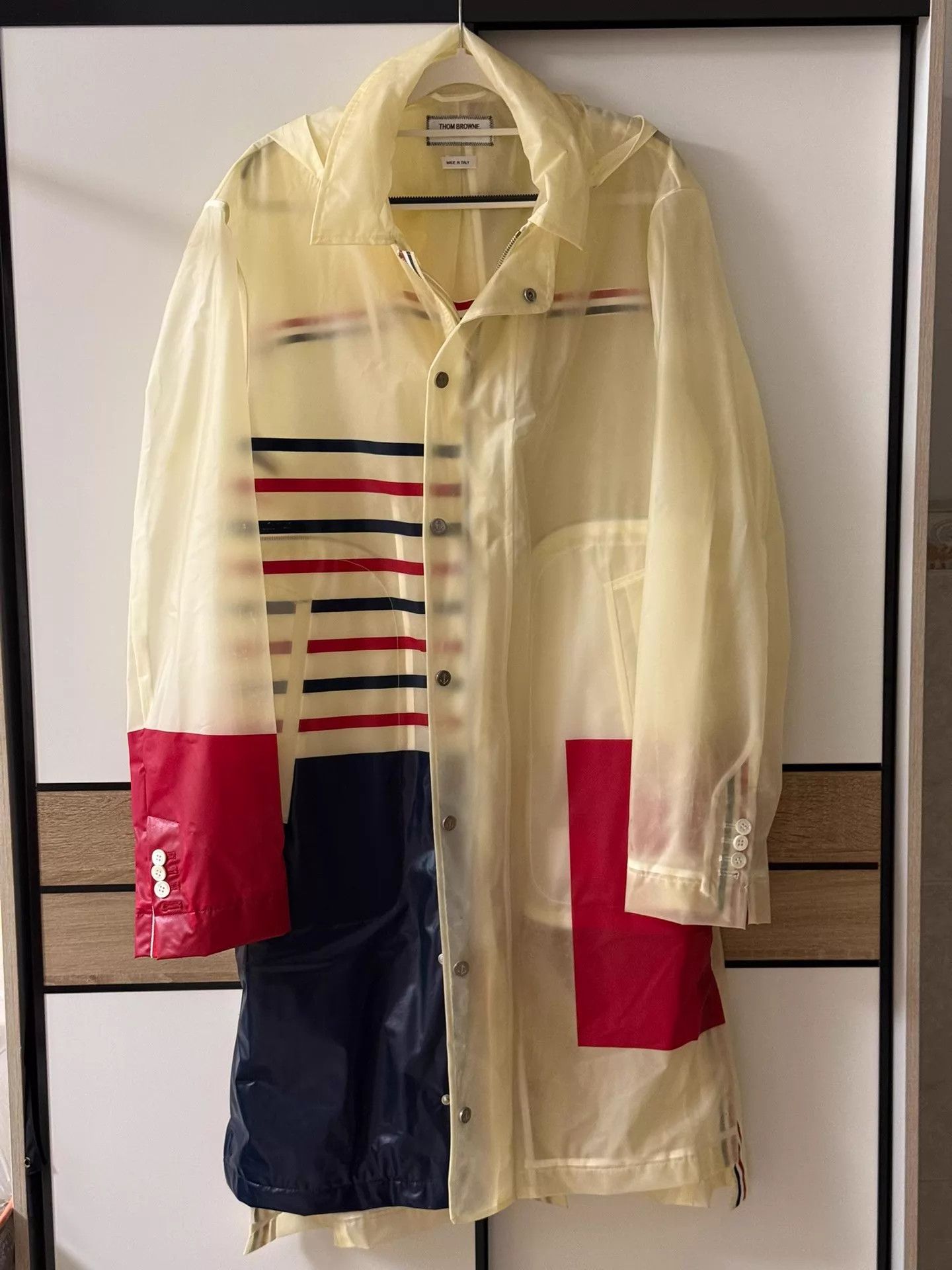 Thom Browne Thom Browne Transparent Deconstructed Rain Coat Size US XL / EU 56 / 4 - 1 Thumbnail