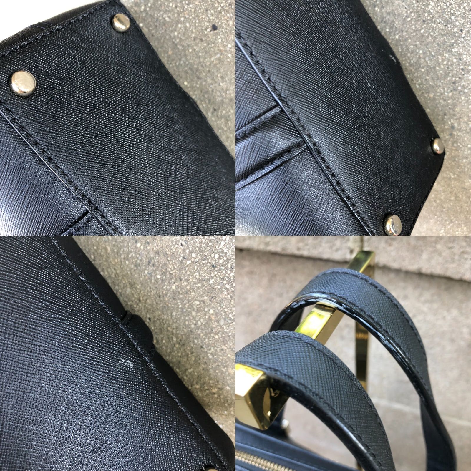 Vintage KATE SPADE Cassie Newbury Lane Purse Bowler Bag Crossbody Shoulder Top Handle Crossbody Womens Black Medium Leather Saffiano Pattern Newbury Lane 90s? Size M / US 6-8 / IT 42-44 - 8 Thumbnail