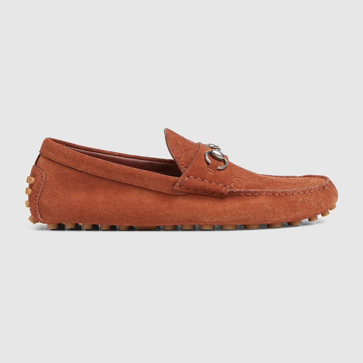 Gucci o1mt1gz0525 Men's Driver Shoes With Horsebit in Brown Size US 10 / EU 43 - 1 Thumbnail