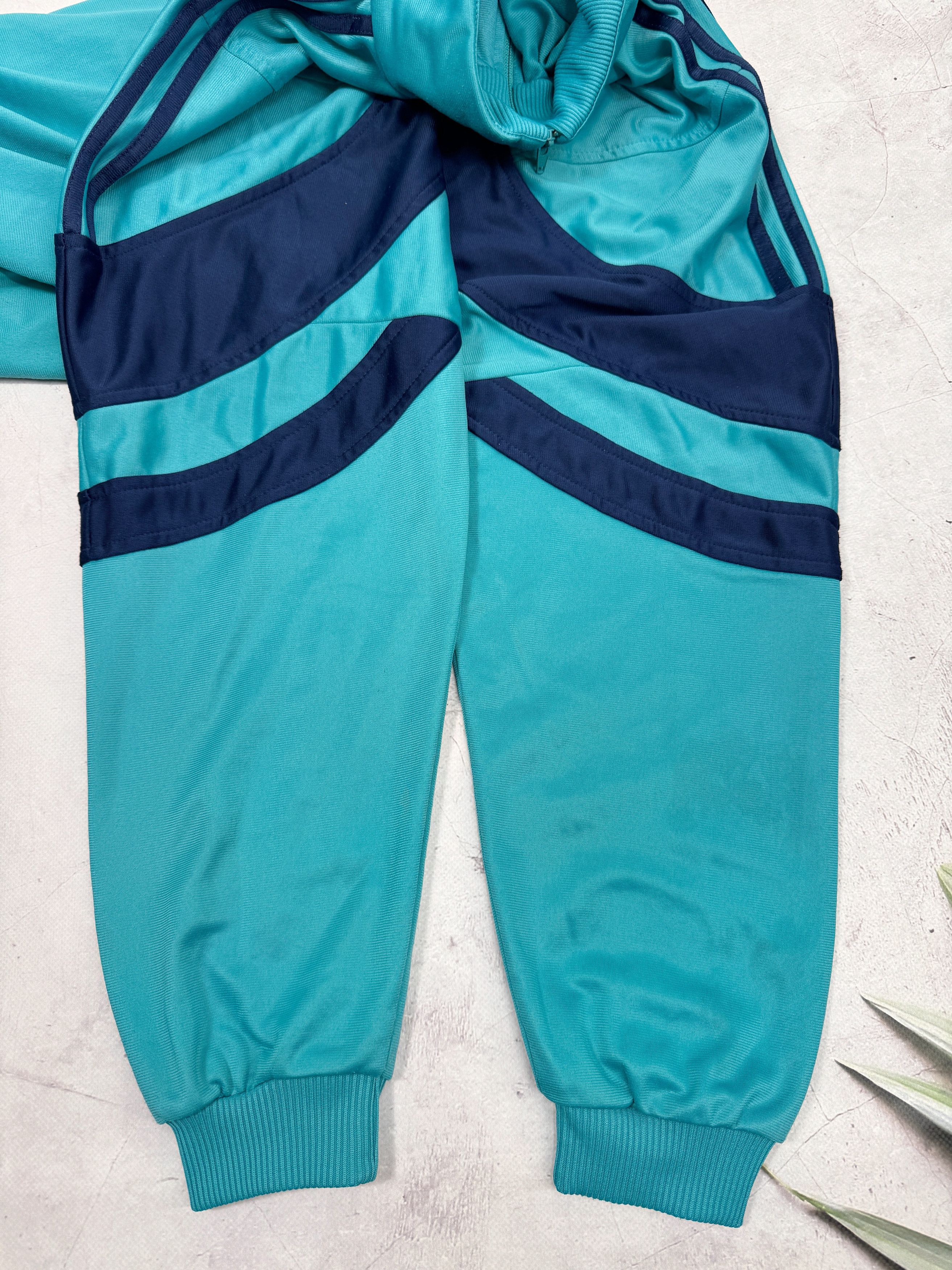 Adidas × Vintage Vintage Adidas Track Jacket SINGAPORE Aquamarine Blue Size US M / EU 48-50 / 2 - 18 Thumbnail