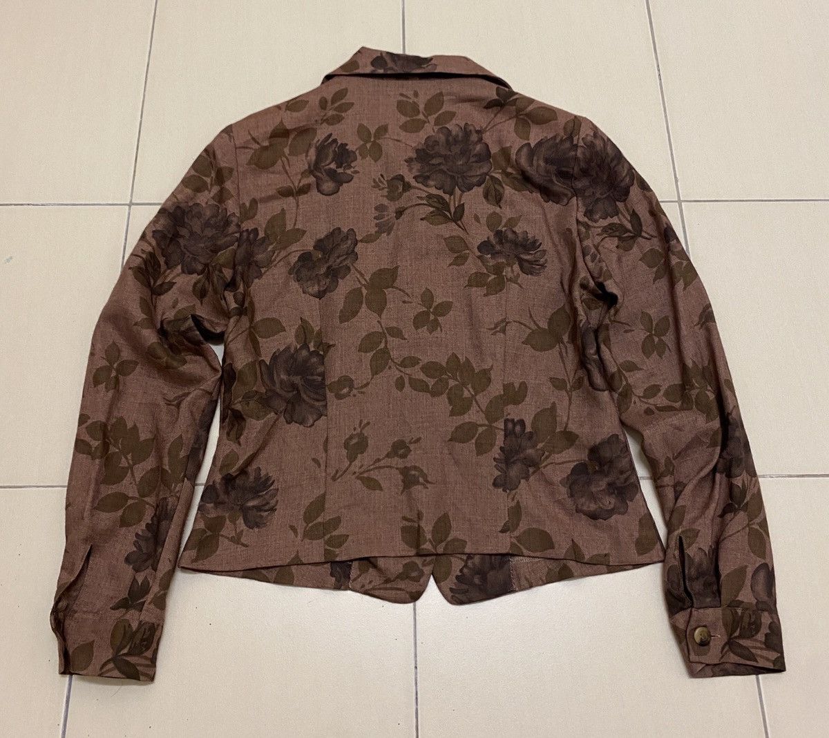 Burberry × Vintage Vtg Burberrys Woman Floral Top Size S / US 4 / IT 40 - 2 Thumbnail