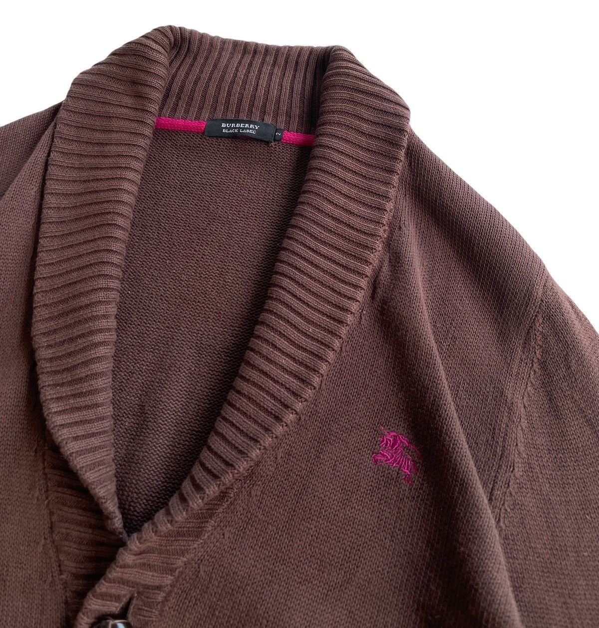 Burberry Burberry Black Label Shawl Collar Sweater Knit Size US S / EU 44-46 / 1 - 6 Thumbnail