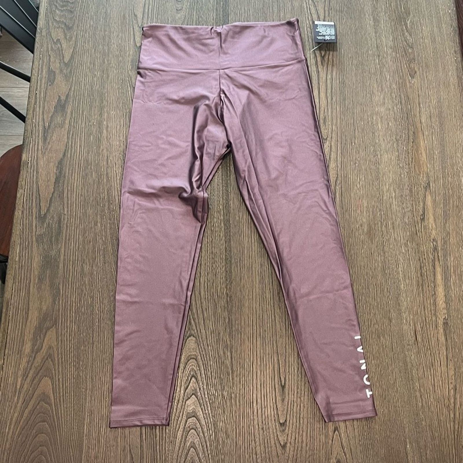Vintage NWT Onzie Tonal High Rise Athletic Leggings Purple Size XL Size 31" - 1 Thumbnail
