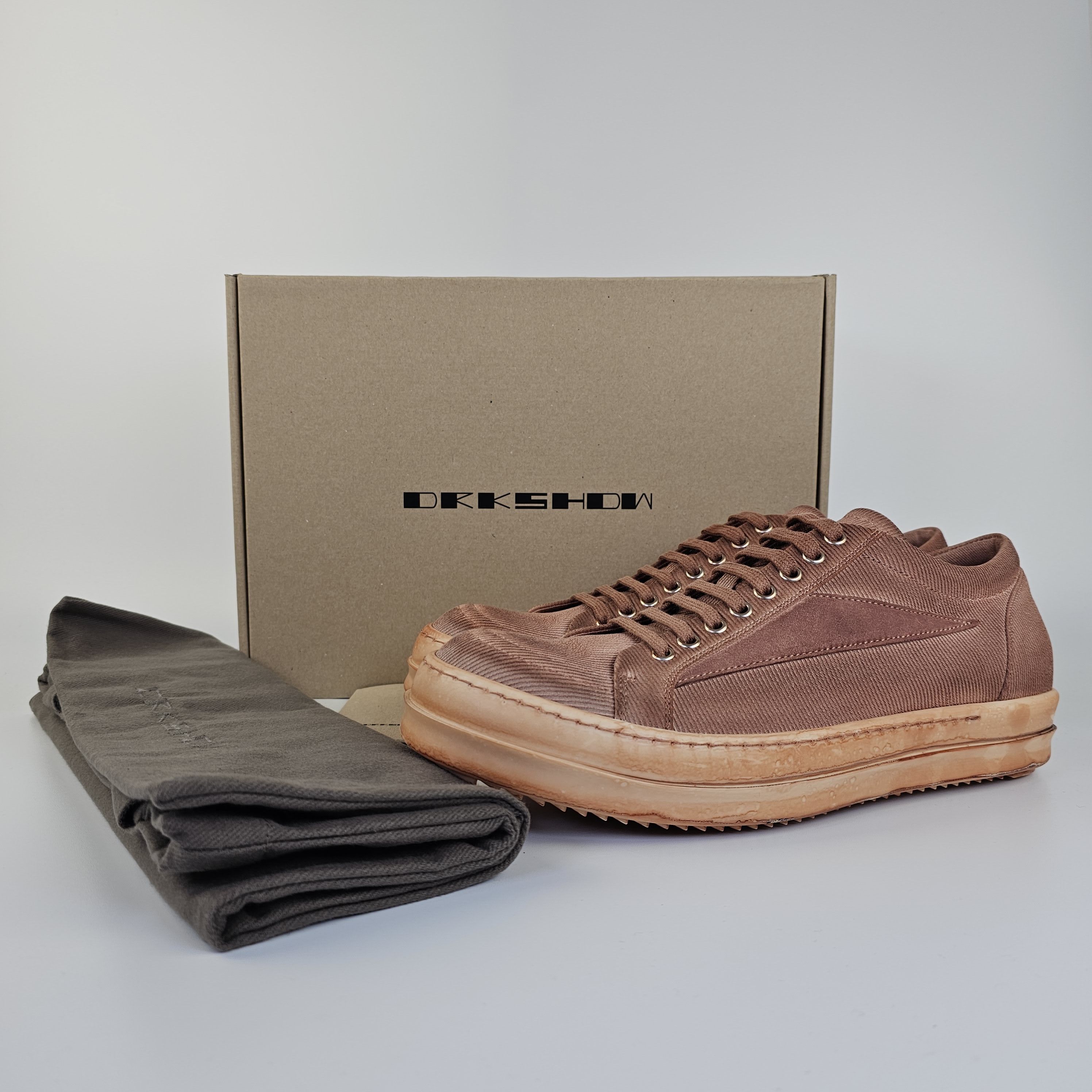 Rick Owens Drkshdw Rick Owens DRKSHDW Vintage Dark Pink Sneakers 