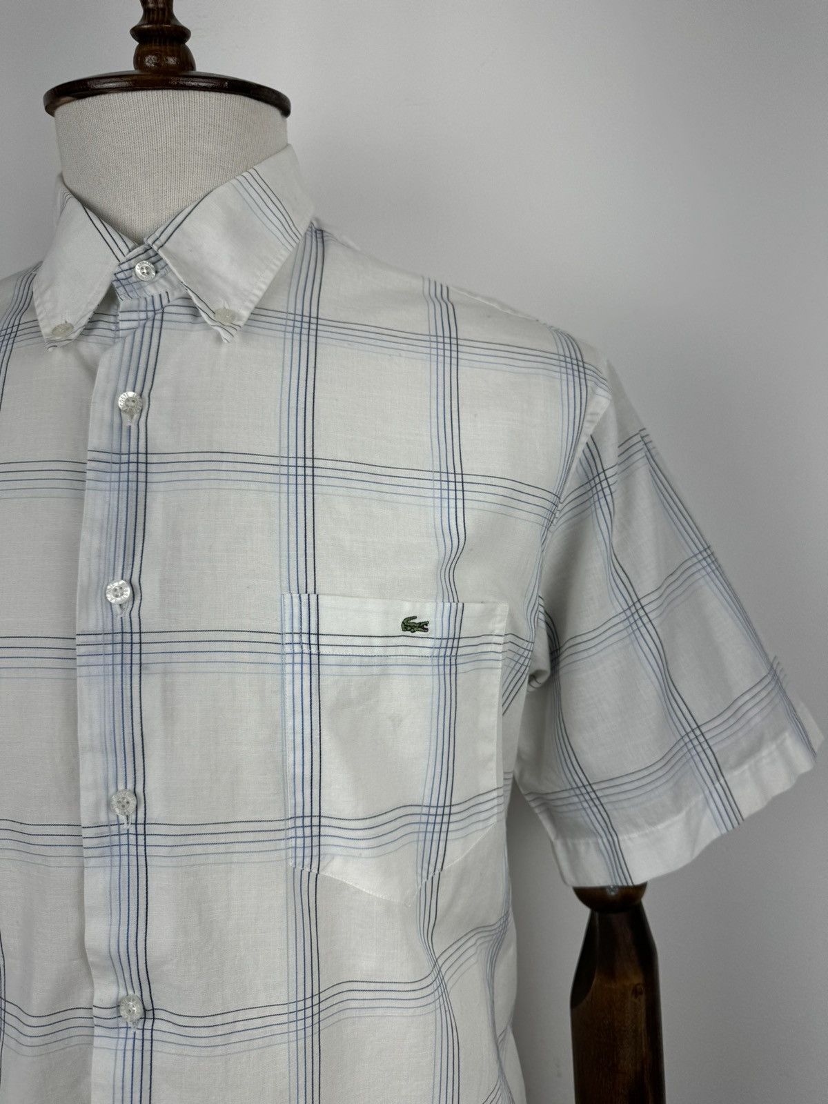 Lacoste Men’s Vintage Lacoste Short Sleeve Shirt size 44 Size US XL / EU 56 / 4 - 2 Thumbnail