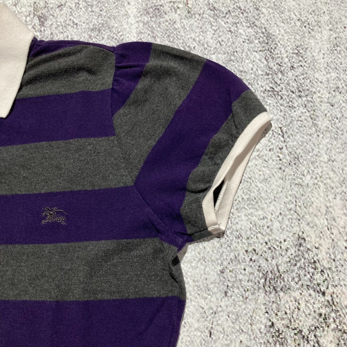 Burberry Vintage Burberry Blue Label Women Polo Tee Stripe Luxuruy Size XS / US 0-2 / IT 36-38 - 7 Thumbnail