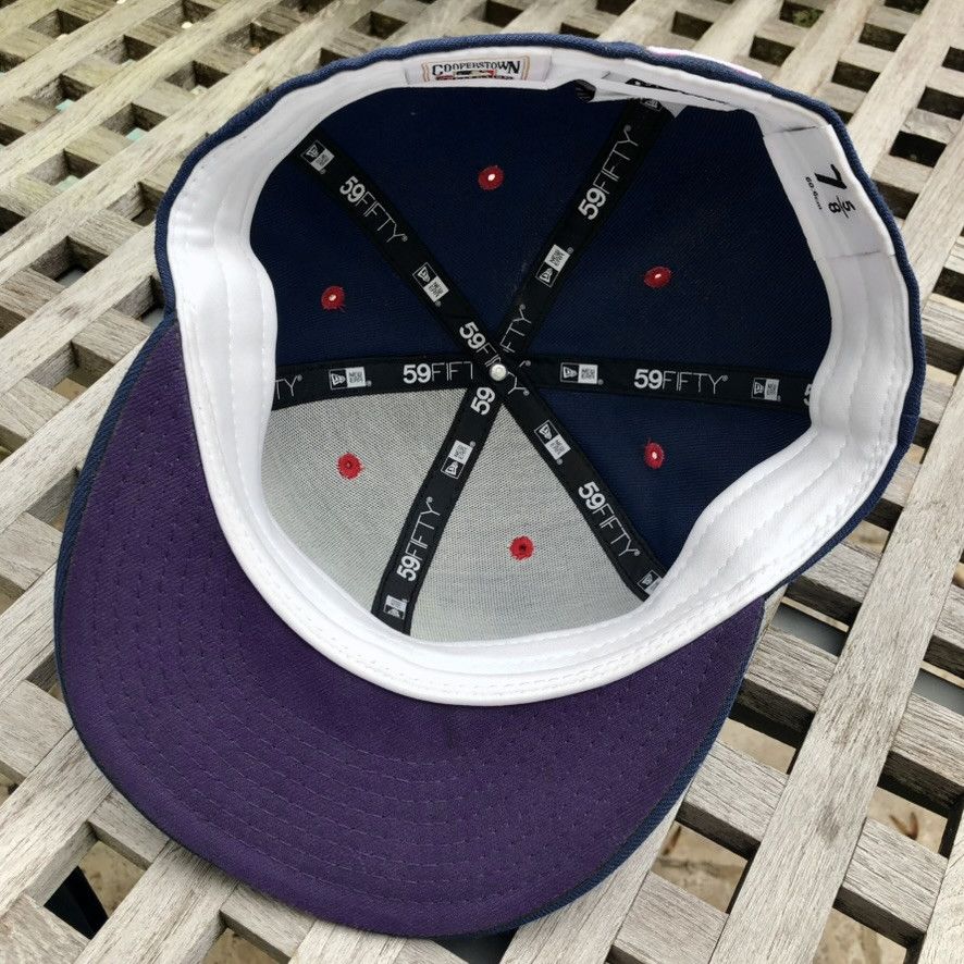 New Era Boston Red Sox ROYGBIV 100 Patch Purple UV 59FIFTY Hat 7 5/8 Size ONE SIZE - 6 Thumbnail