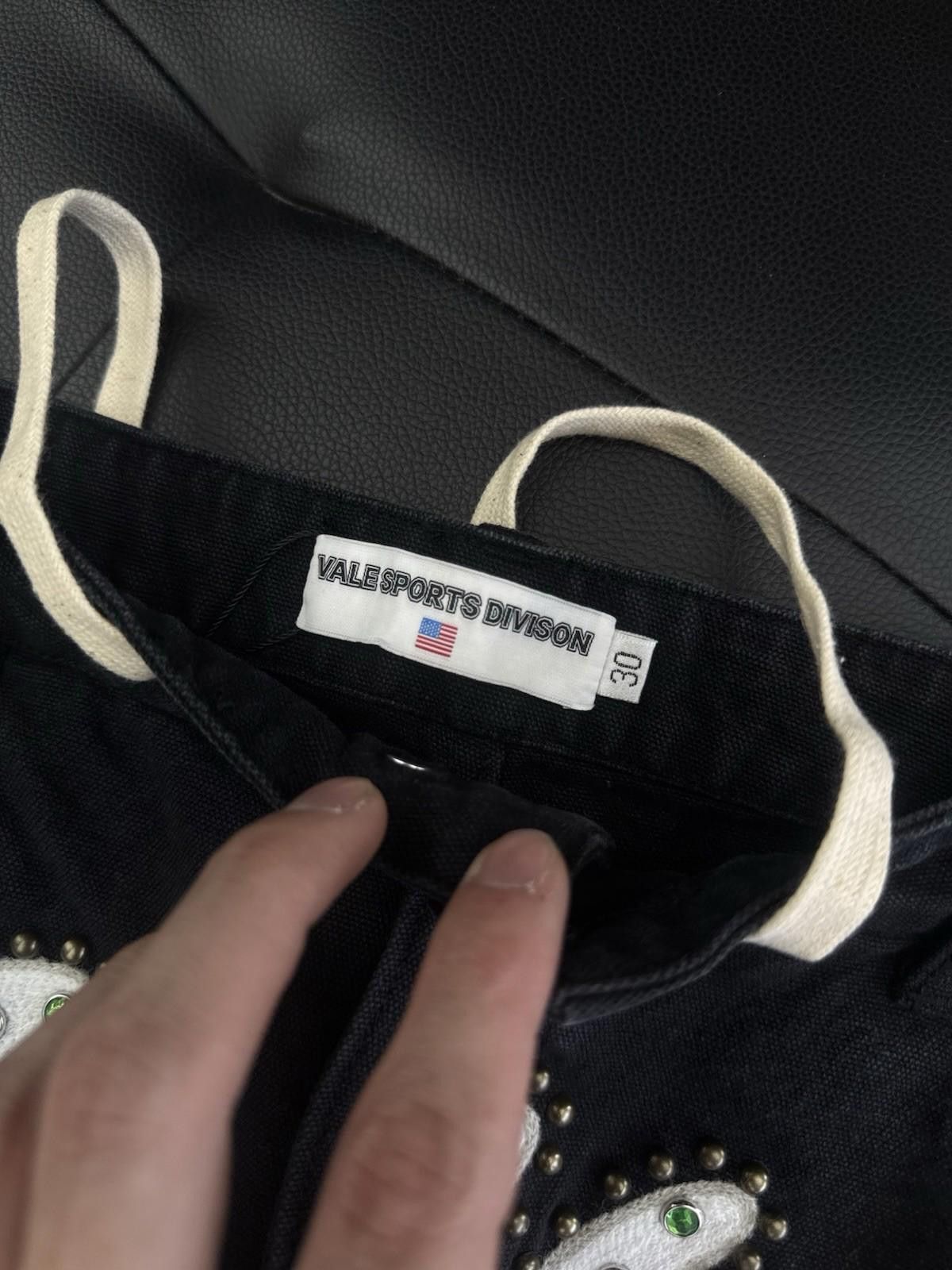 Vale Valley Baggy Patchwork Denim Black Jeans Size 30 (NEW) Size US 30 / EU 46 - 6 Thumbnail