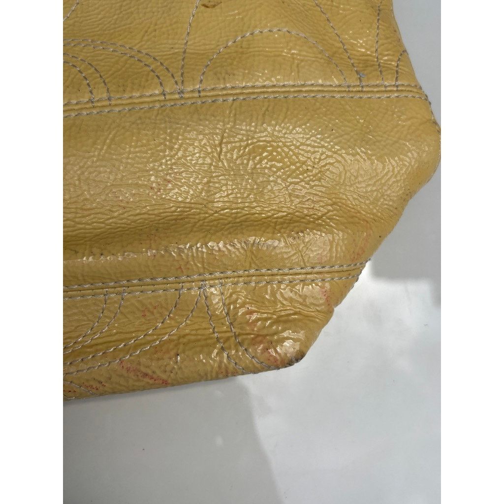 Coach Yellow Patent Vintage Coach Small Totebag Size ONE SIZE - 7 Thumbnail