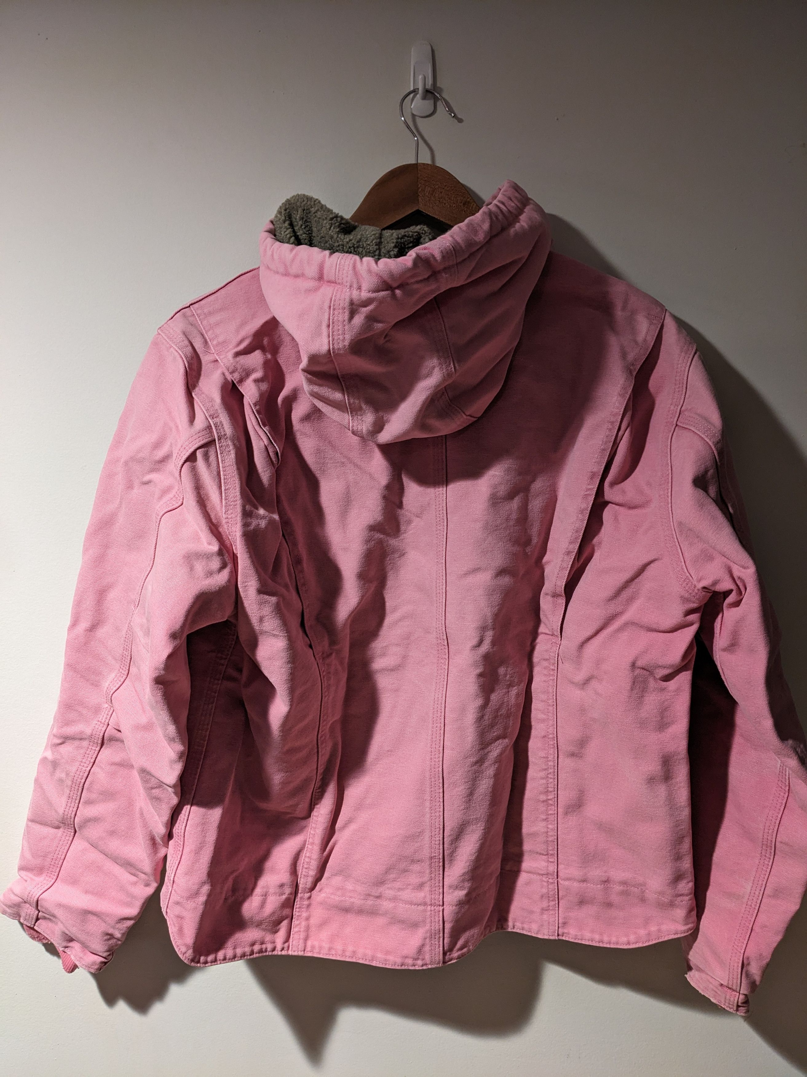 Carhartt × Vintage Vintage Carhartt For Womans WJ141 PKR Sherpa Lined Jacket Size L / US 10 / IT 46 - 5 Thumbnail
