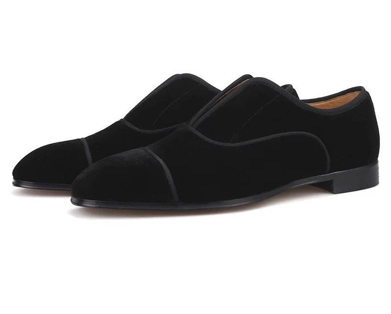Christian Louboutin o1s1wg110924 Adolon Junior Flats Loafer in Black Size US 8 / EU 41 - 1 Thumbnail