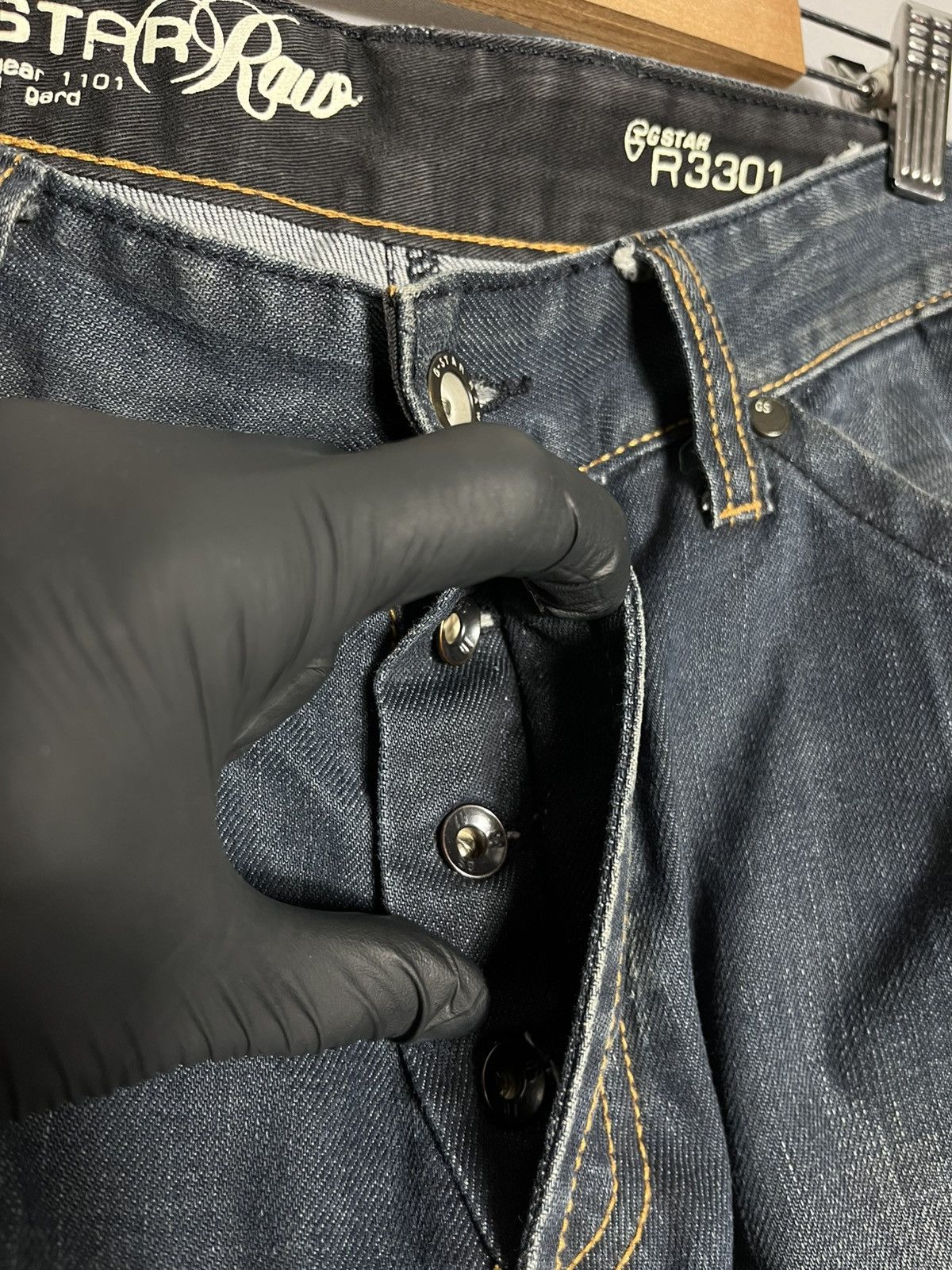 G-Star Vintage G Star Elwood Heritage Embro Tapered 96 Denim Pants Size US 34 / EU 50 - 3 Thumbnail