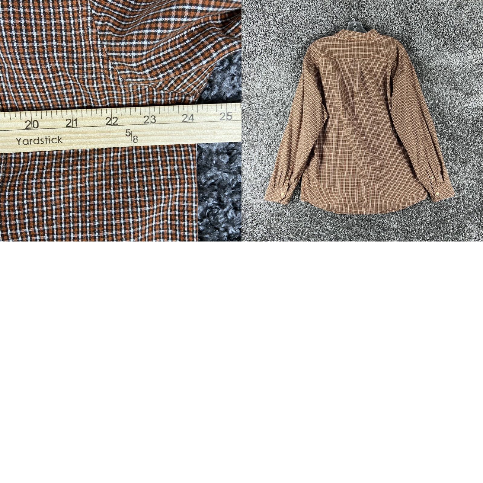 Vintage VINTAGE Ruff Hewn Button-Up Shirt Men's L Brown Plaid Long Sleeve Men L Brown Shirt Mens L Brown Plaid Size US L / EU 52-54 / 3 - 8 Thumbnail