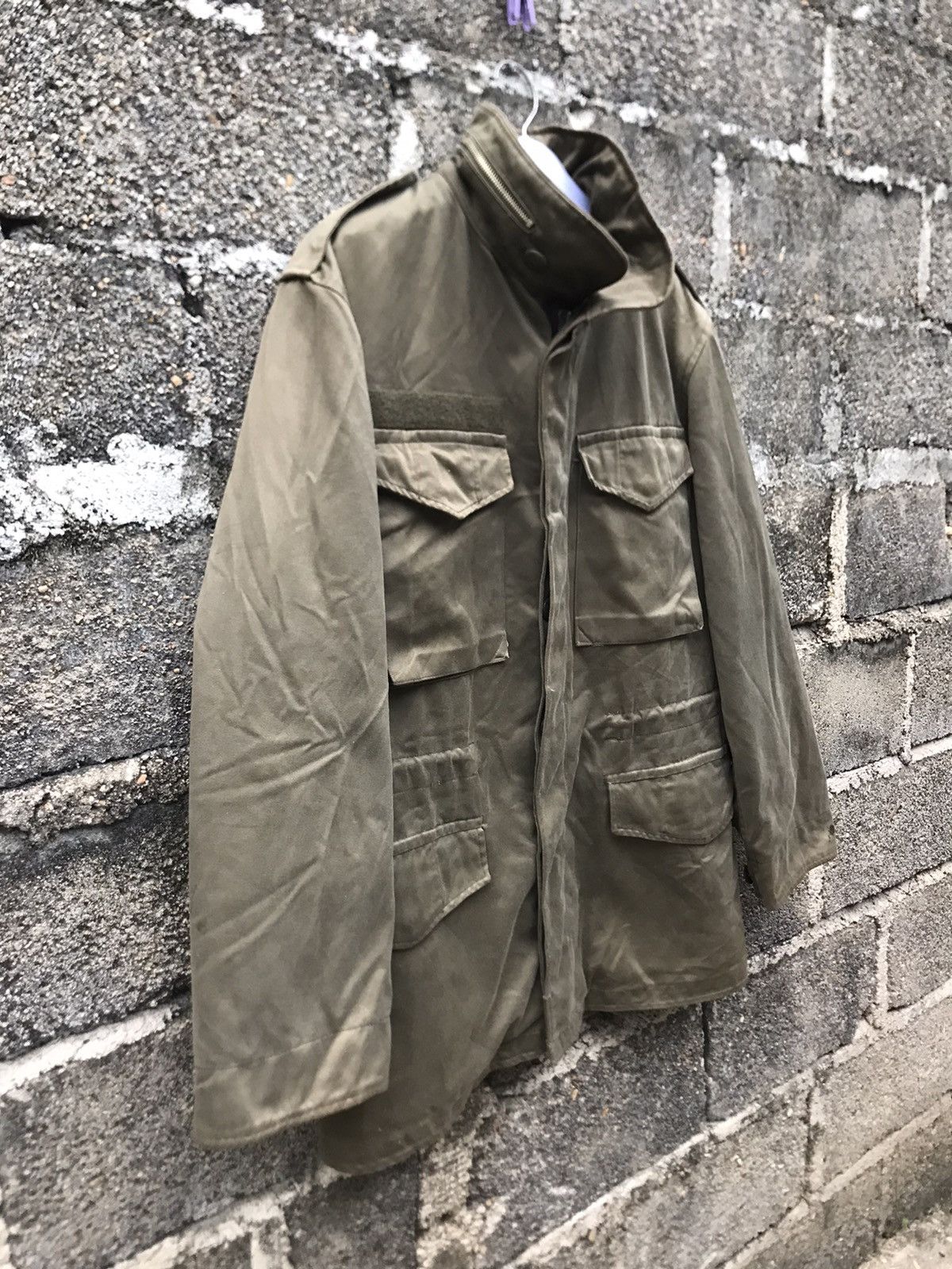Vintage ⚡️Bundeswehr M-65 Vintage Army Litto Wein HBA 1985 Size US M / EU 48-50 / 2 - 2 Thumbnail