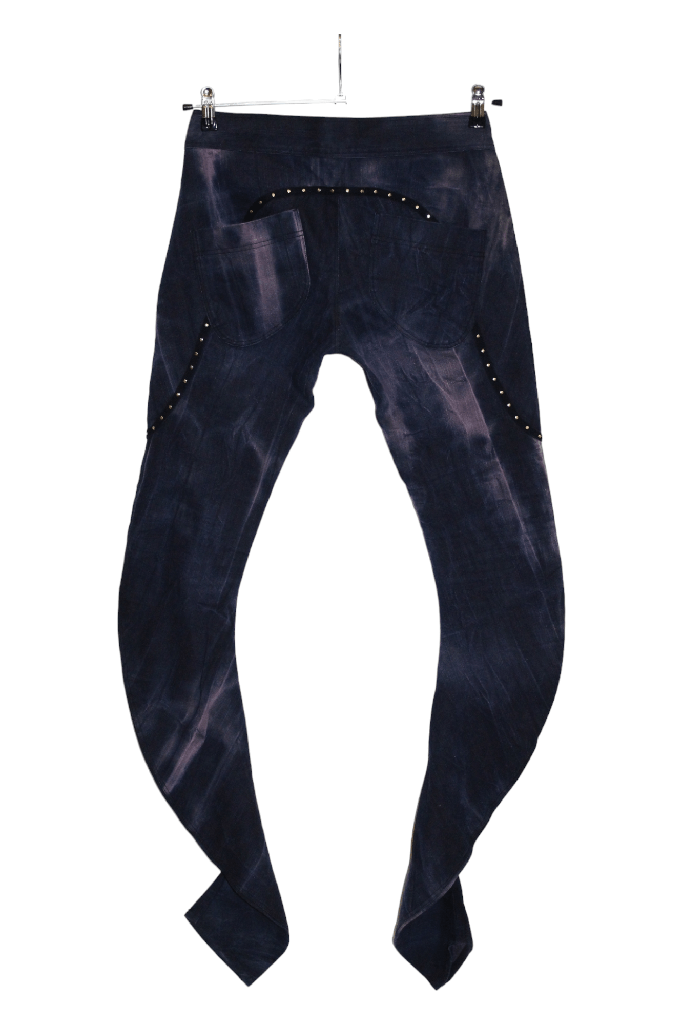 14th Addiction Rebekka Ruetz Studded Tie-dye Denim Arc Skinny Pants Size 31" - 2 Thumbnail