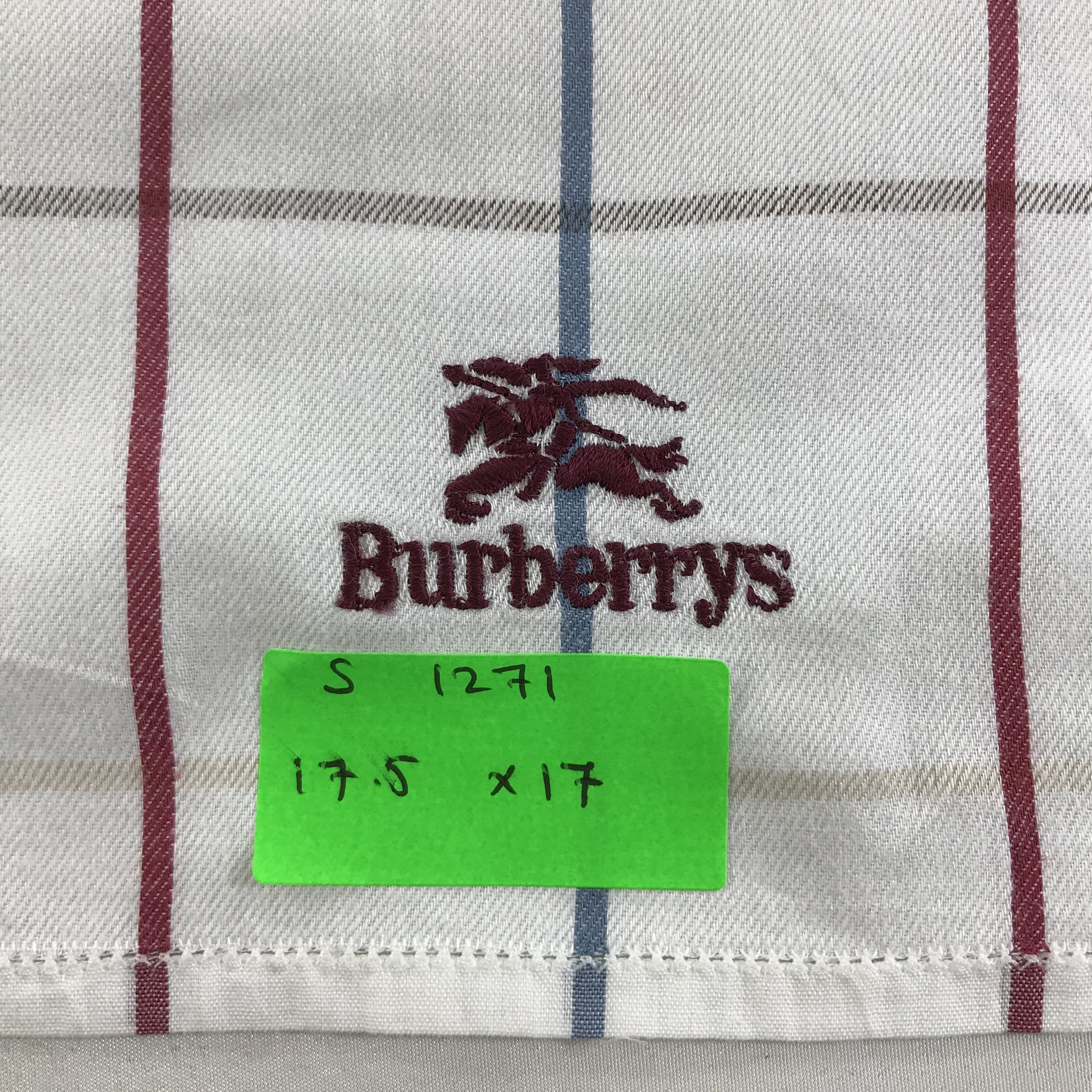 Burberry × Vintage Burberry Bandana / Handkerchief / Neckerchief - S1271 Size ONE SIZE - 5 Thumbnail