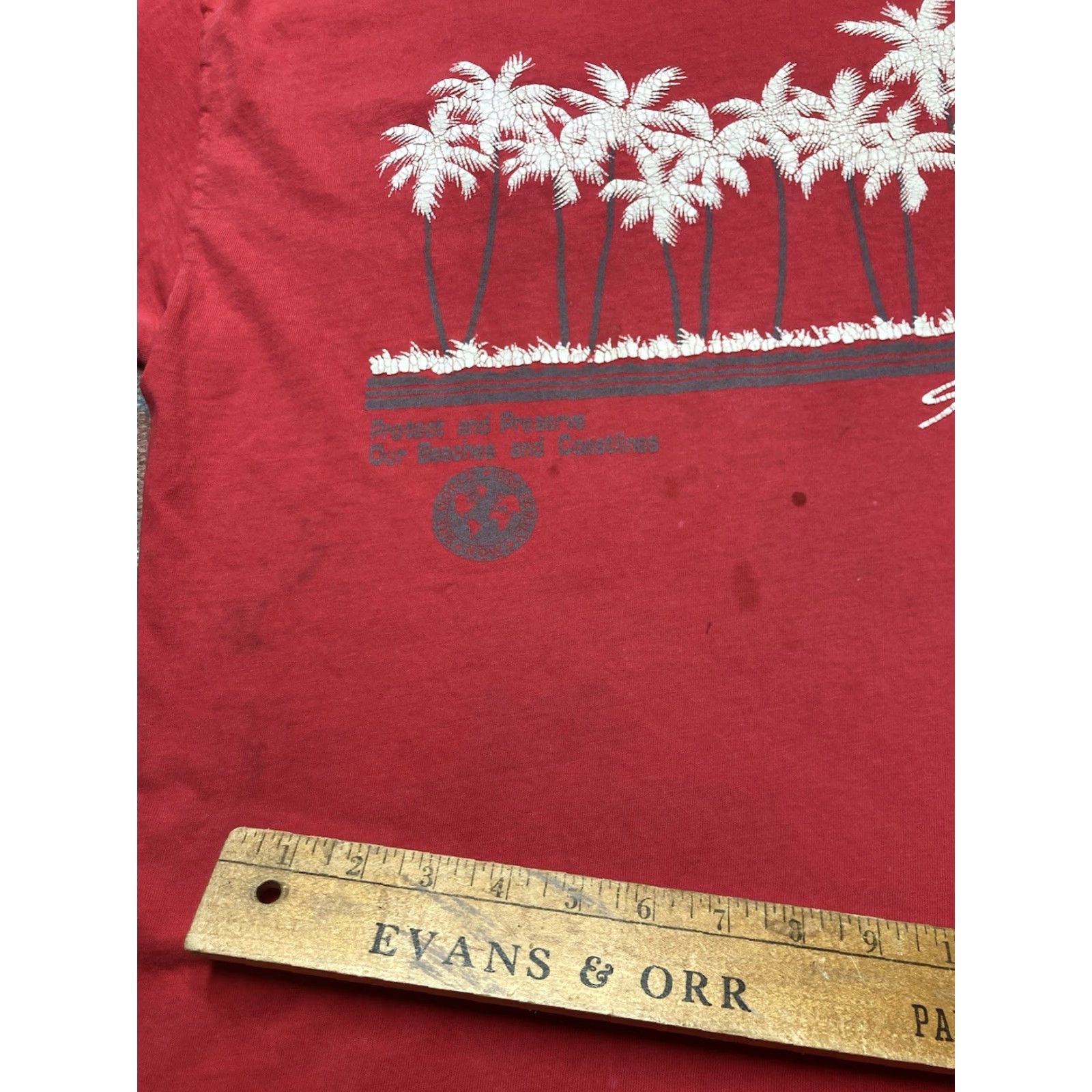 Vintage VINTAGE 80s 90s T SHIRT San Diego California Palm Trees Beach Soft Distressed XL Men Red 90s California Shirt Mens Size US XL / EU 56 / 4 - 4 Thumbnail