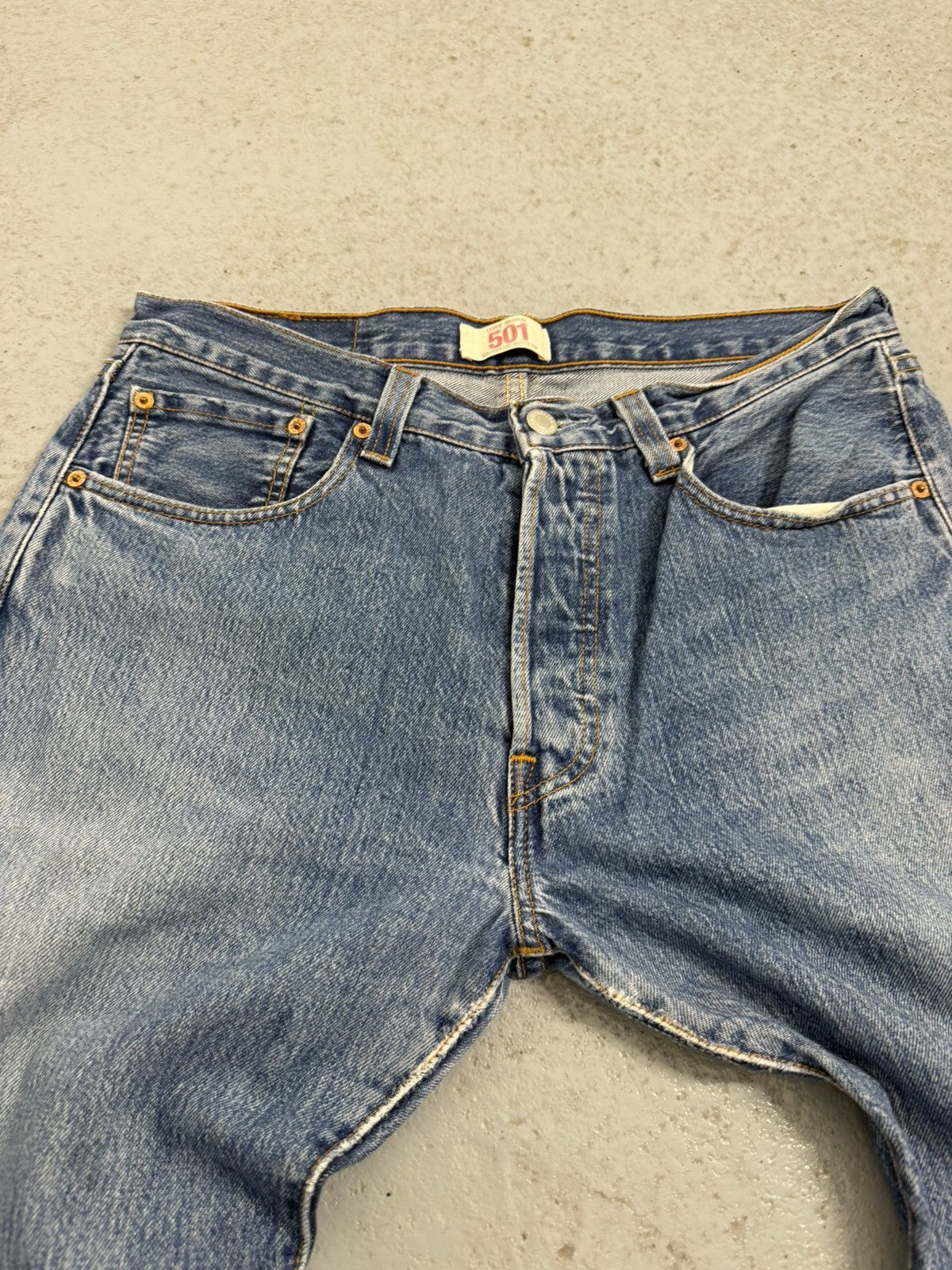 Levi's Levi‘s 501 Distressed Washed Jeans Size US 32 / EU 48 - 6 Thumbnail
