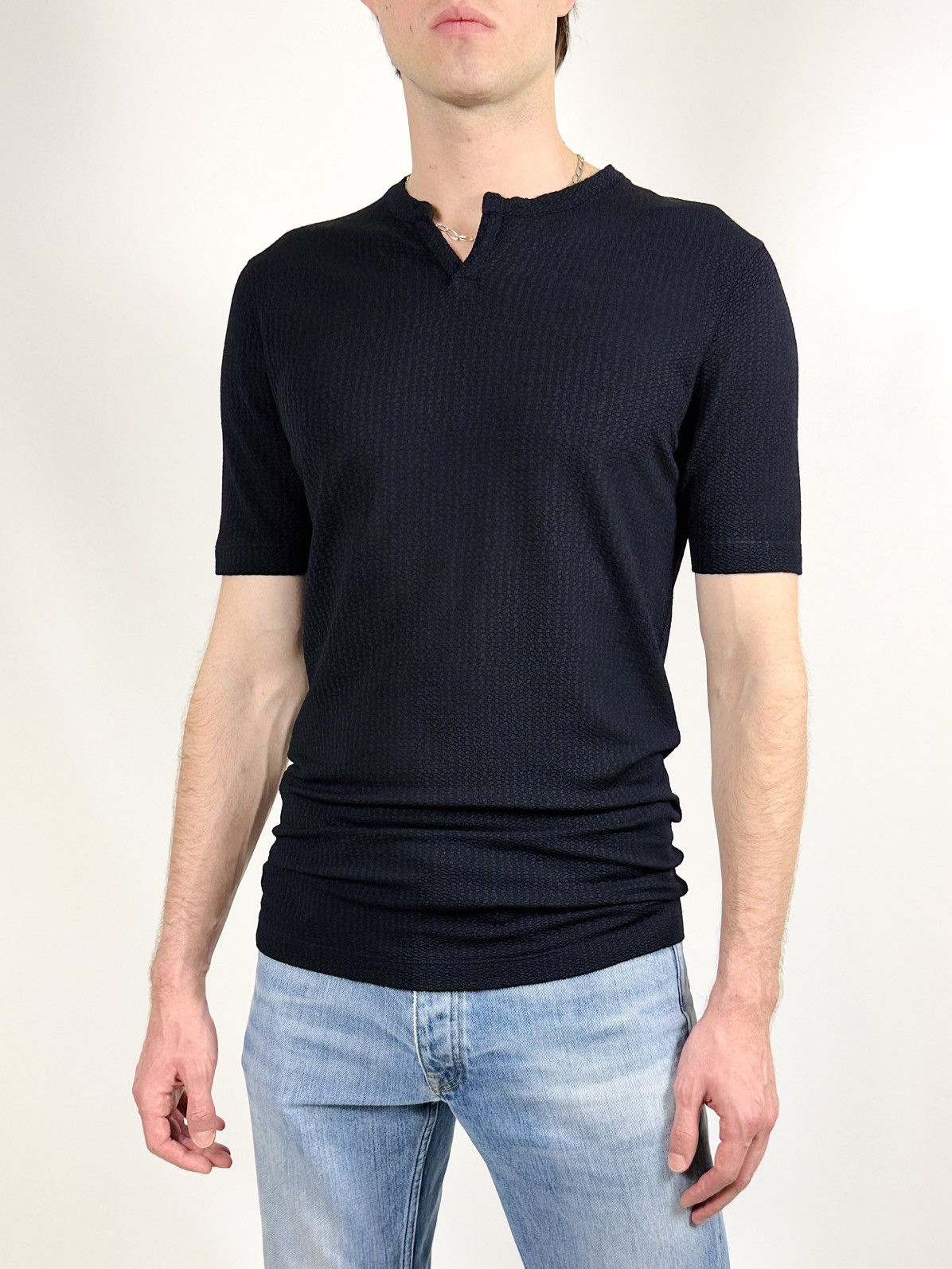 Giorgio Armani Giorgio Armani Viscose Knit T-Shirt Size US L / EU 52-54 / 3 - 1 Thumbnail