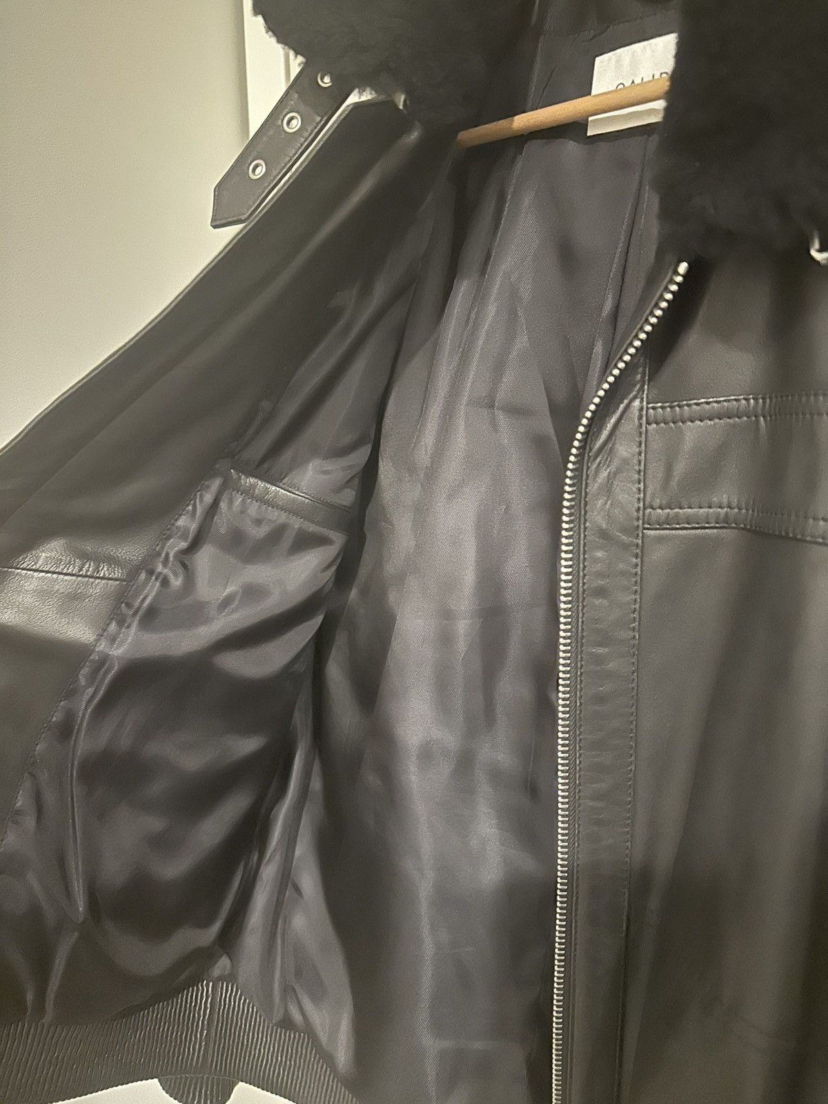 Calibre Calibre Shearling Leather Bomber Jacket Size US L / EU 52-54 / 3 - 5 Thumbnail
